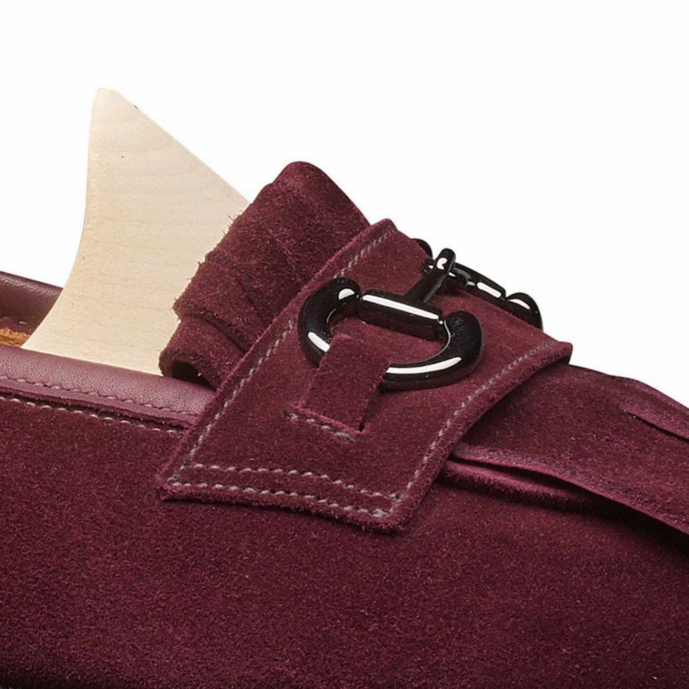 Clara Plum Calf Suede Stroll Shoes Route Trek