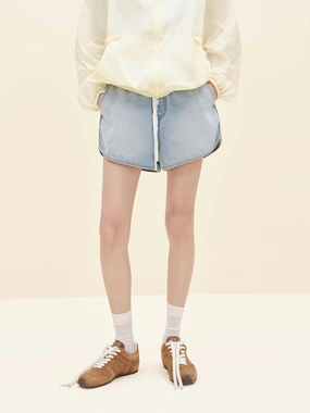 Dolphin Hem Drawstring Shorts Sporty Design