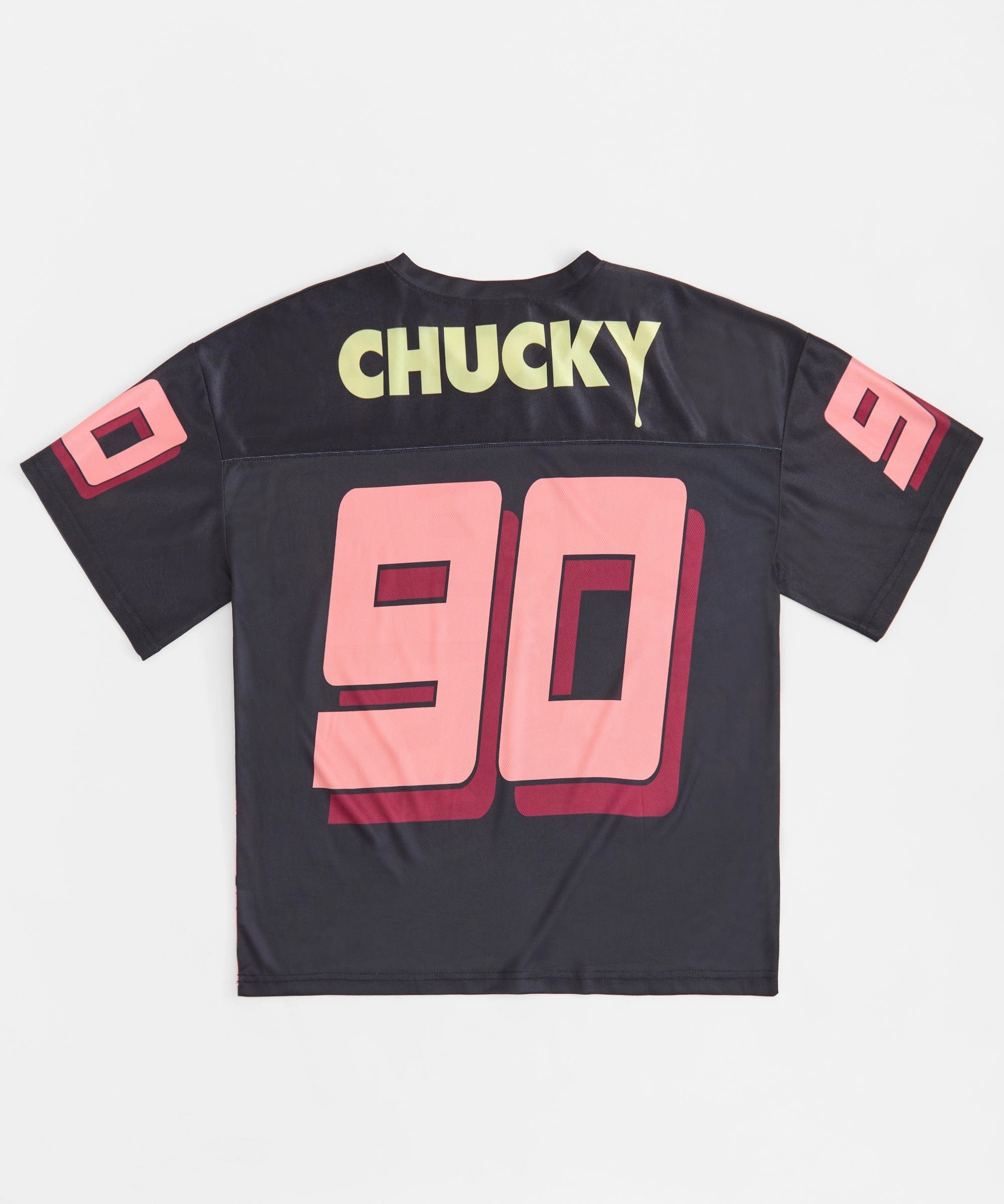 Organic Cotton Blend Friction Resistant Finish Chucky Wanna Play Football Jersey - Black