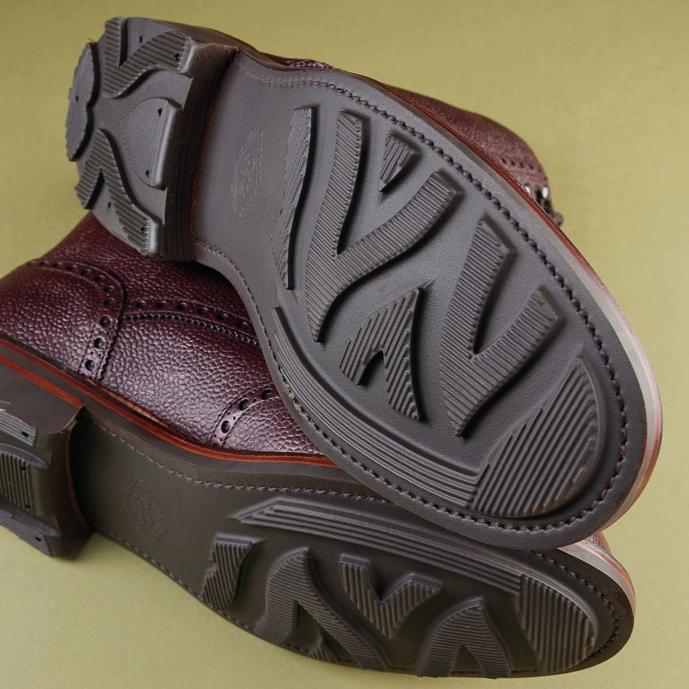 Islay Oxblood Zug Grain Ventilated Design Neutral Style