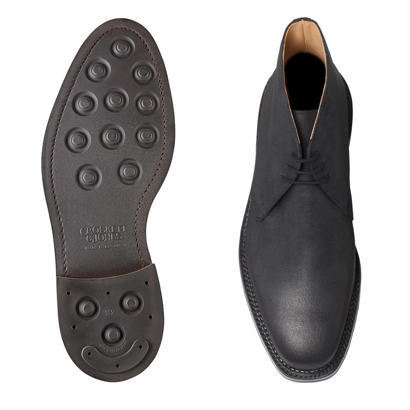 Comfortable Footwear Urban Adventure Molton Black Rough-Out Suede