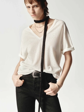 OdorControl Technology ButtonlessClosure Lightweight V-neck Top