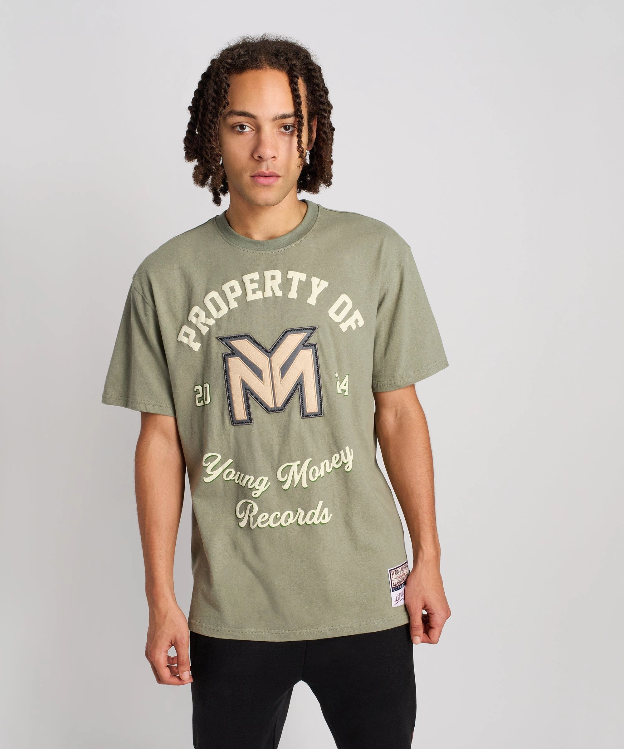 QuickRelease Closures Everyday Comfort Fit Lil Wayne Property Of Short Sleeve Tee - Olive Green