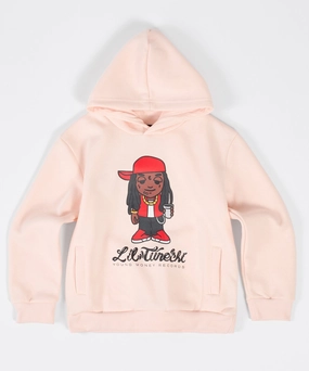 Lil Wayne Tunechi Hoodie - Cream Metallic Fiber Blend