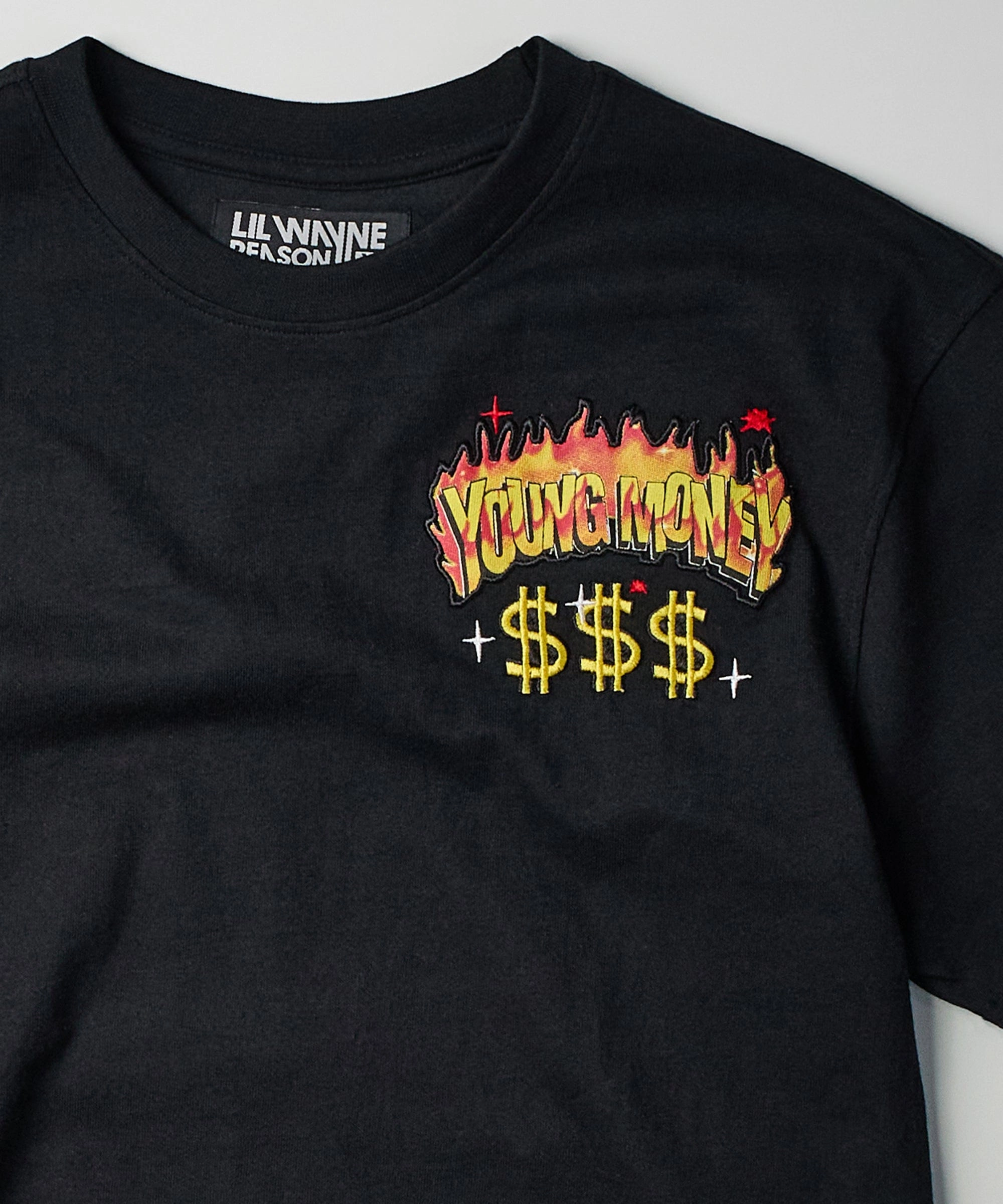 Lil Wayne Young Graffiti Short Sleeve Tee - Black Gym Wear OdorResistant Technology