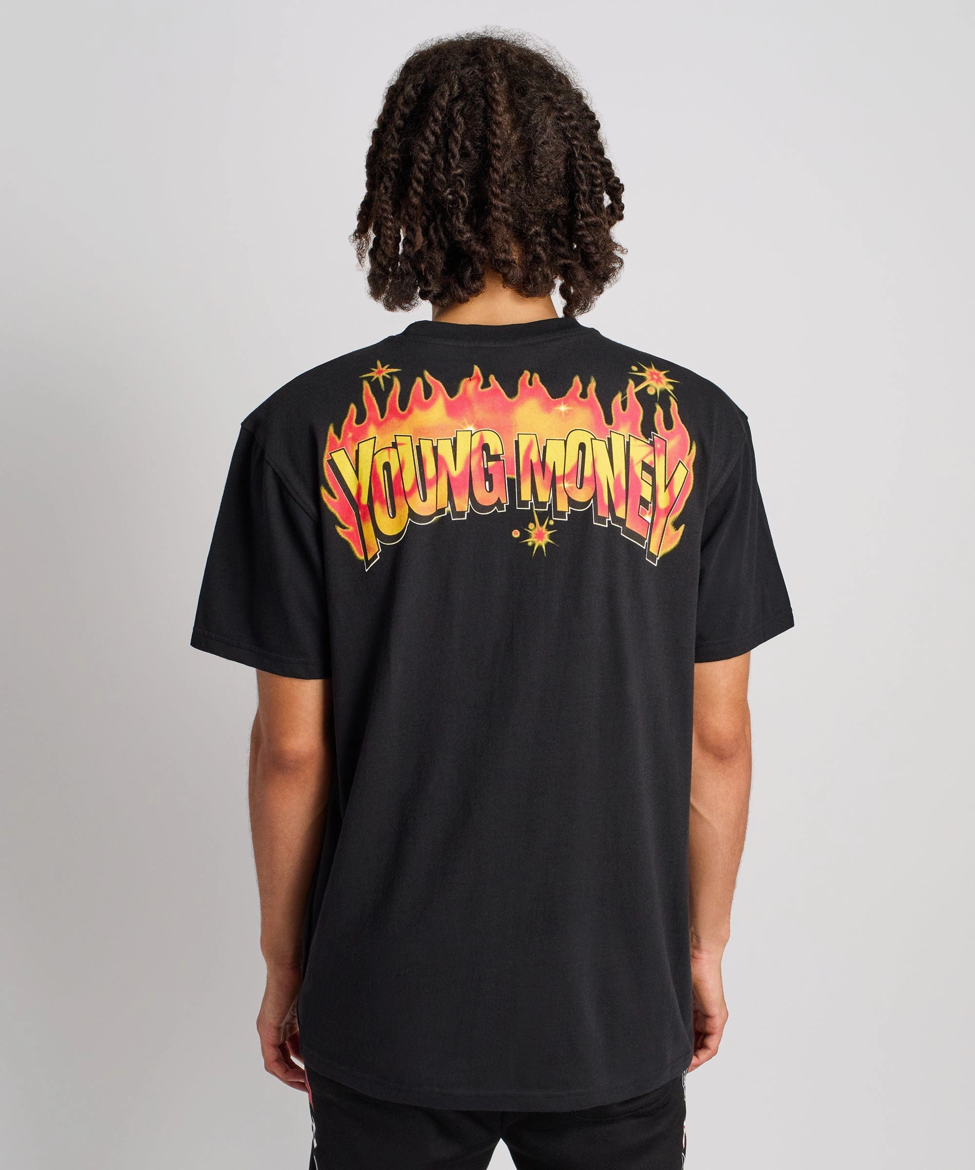 Lil Wayne Young Graffiti Short Sleeve Tee - Black AntiStatic Coating Multi Directional Mobility