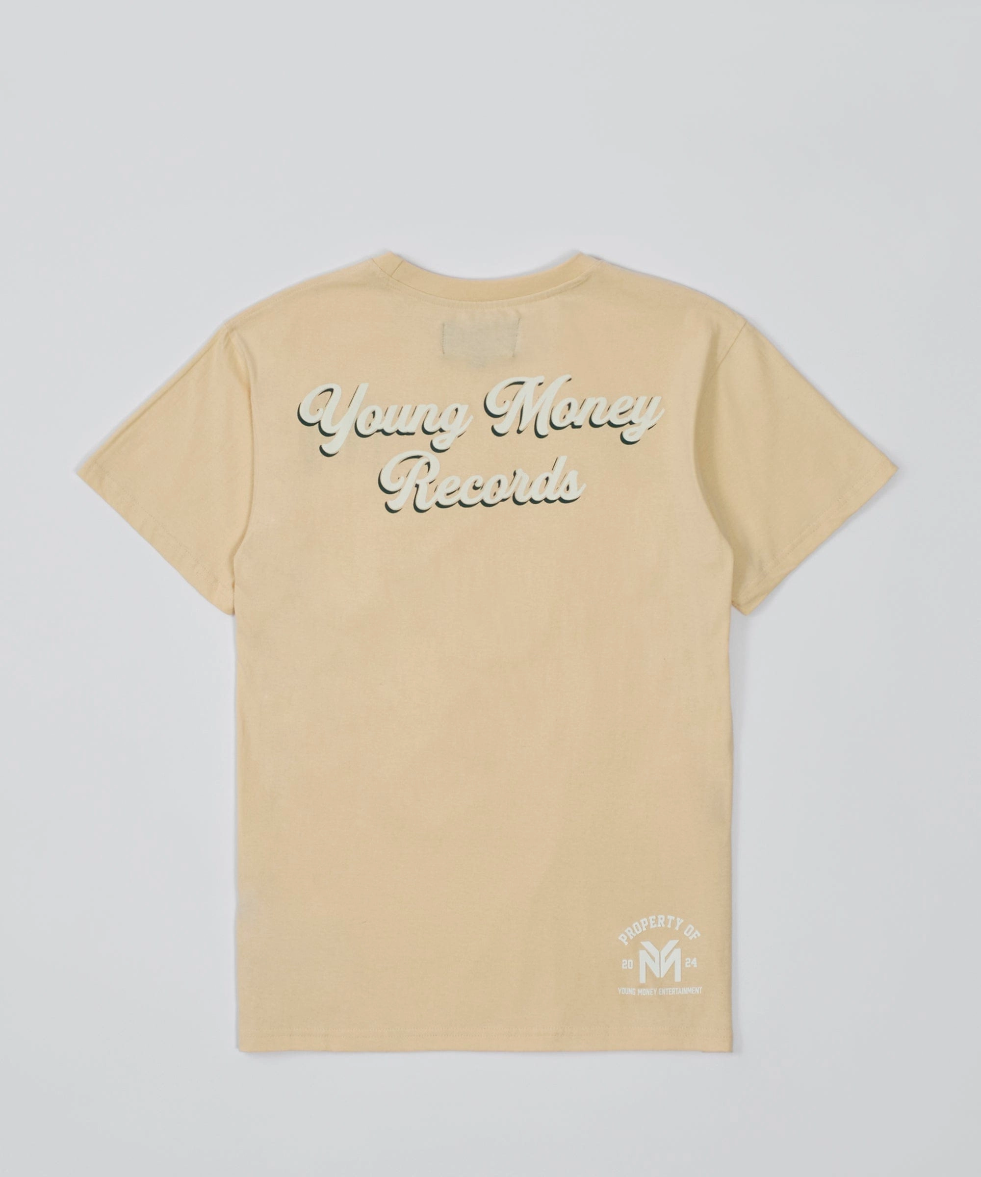Non Restrictive Mobility Lil Wayne Young Money Records Short Sleeve Tee  - Khaki