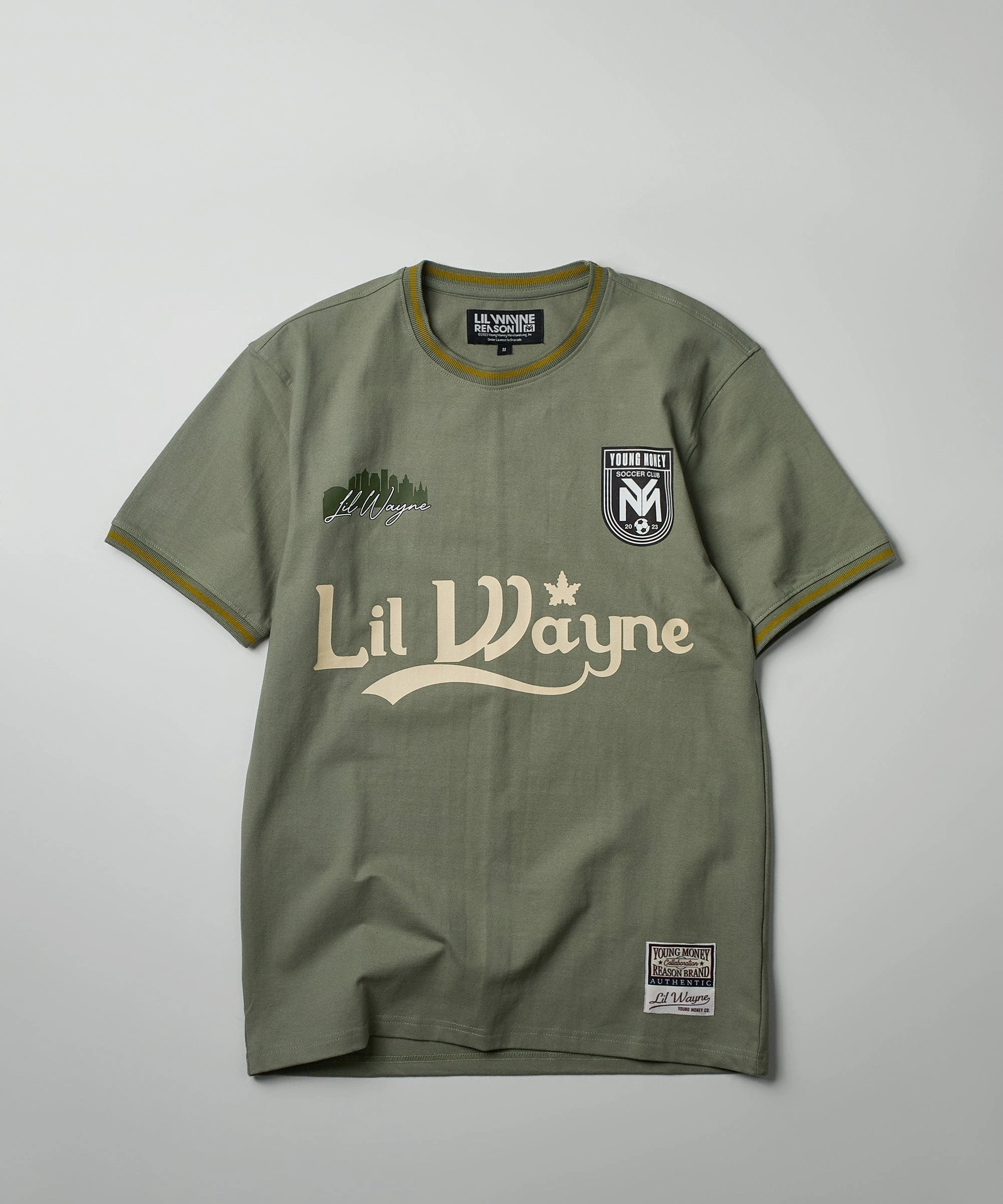 Lil Wayne Young Money Soccer Jersey - Olive Green Everyday Look SweatAbsorbent
