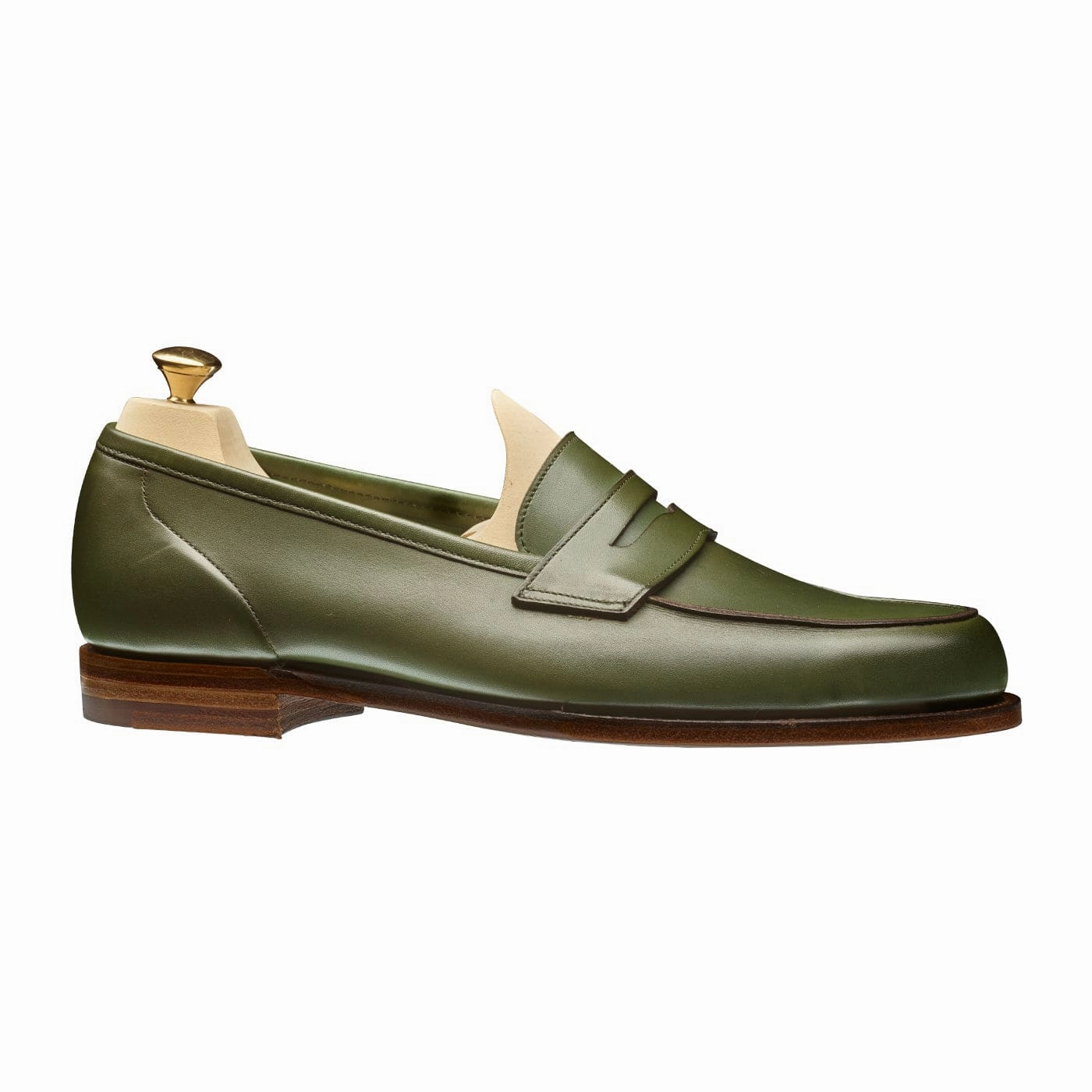 Non-Slip Design Modern Look Lilou Green Calf