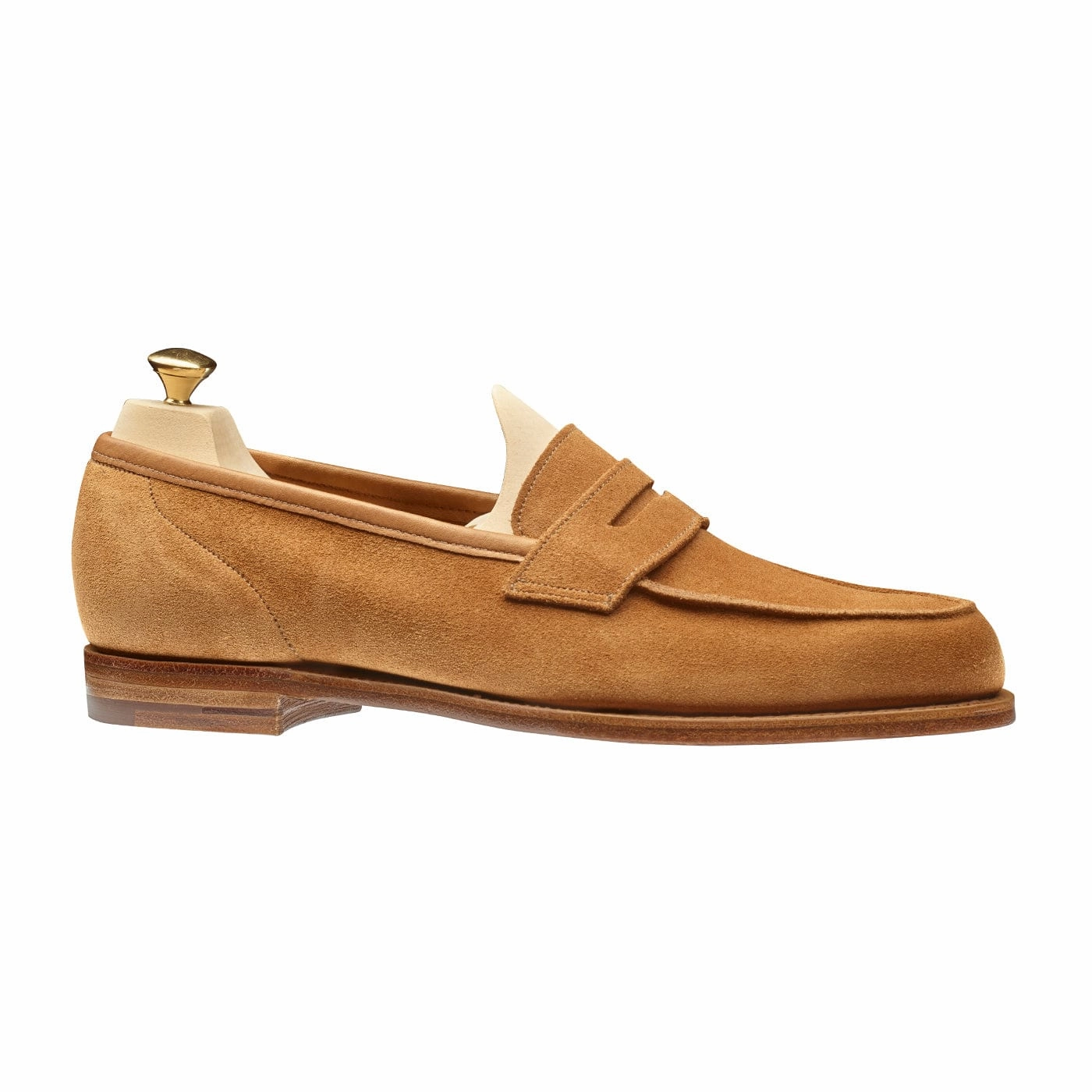 Lilou Tan Calf Suede Sneakers style Comfortable Heel
