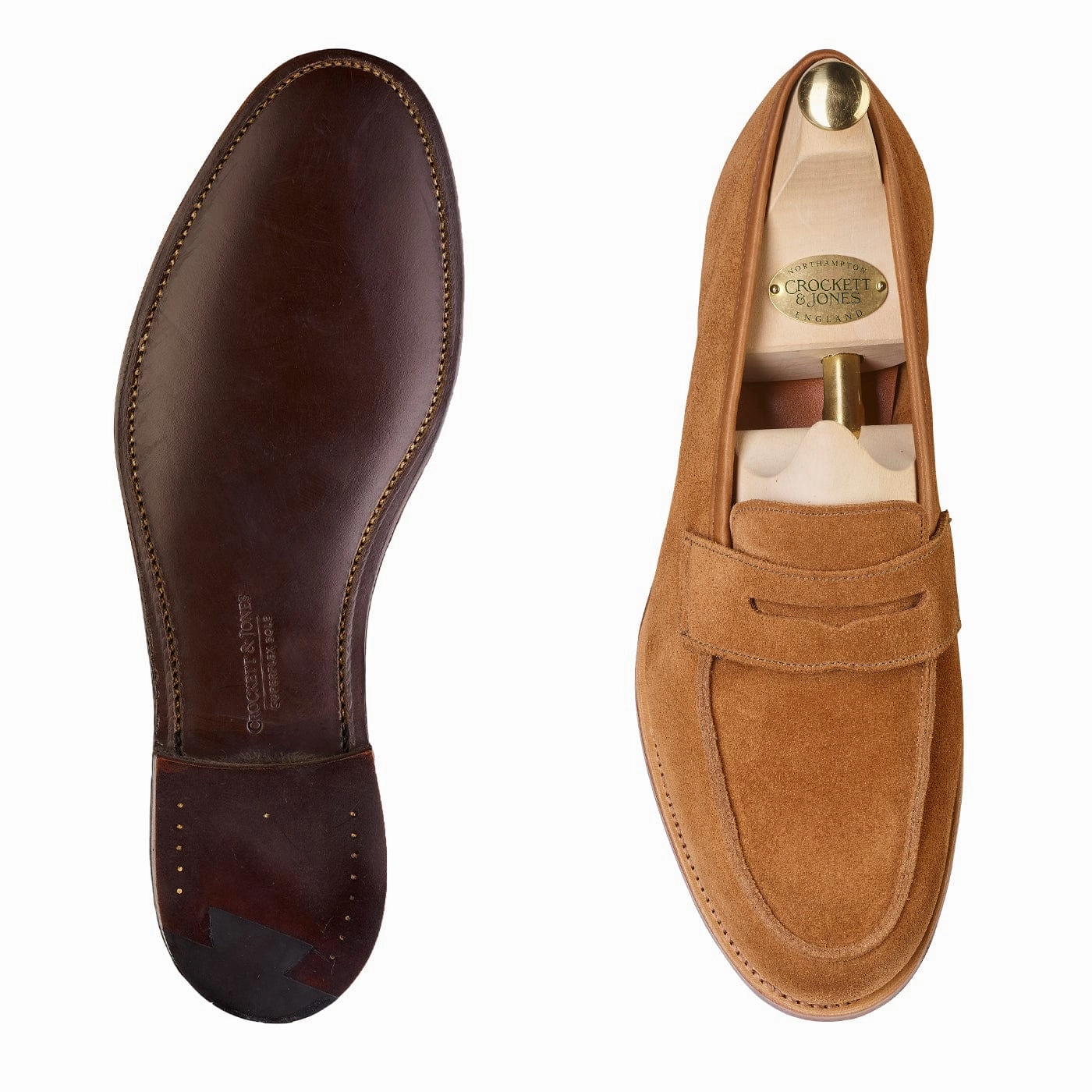 Lilou Tan Calf Suede Foam Layer Unisex Appeal