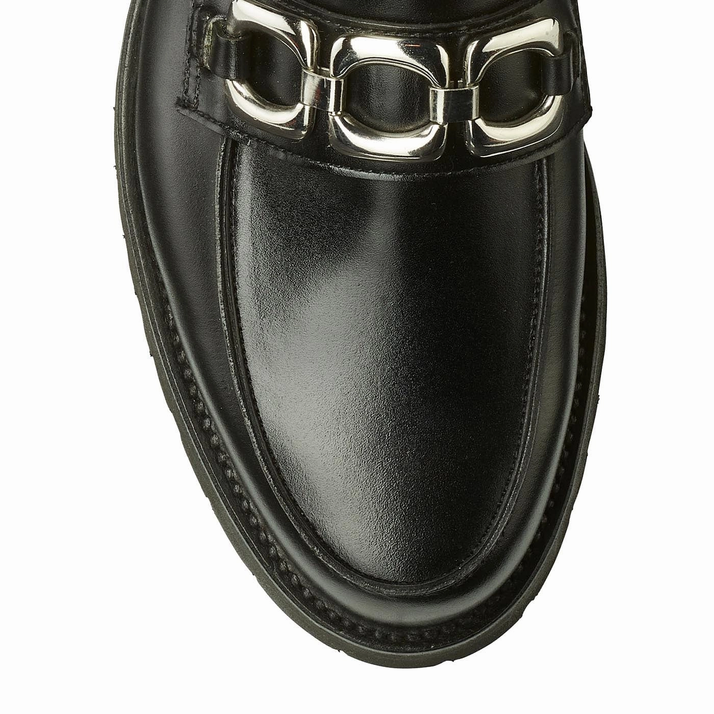 Shockproof Heel Work Wear Lily Black Calf