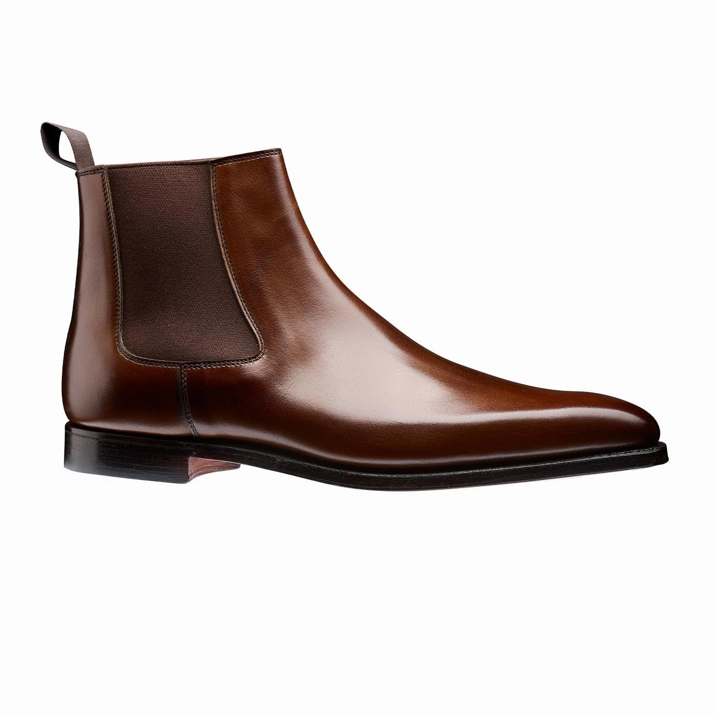 Lingfield Dark Brown Burnished Calf Shock Absorbing Functional Minimalist Durable Shell City Walking