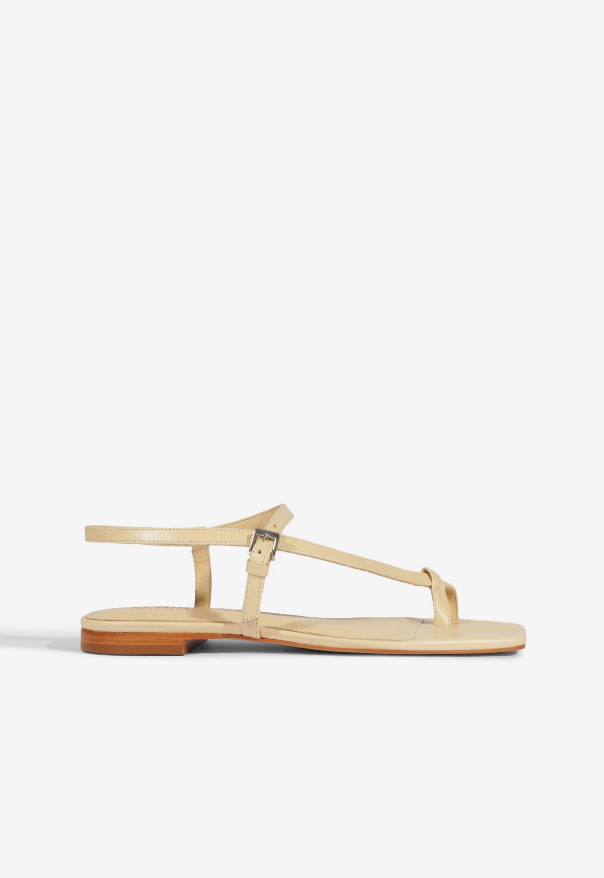 Night View Lisa Beige Suede Flat Sandal