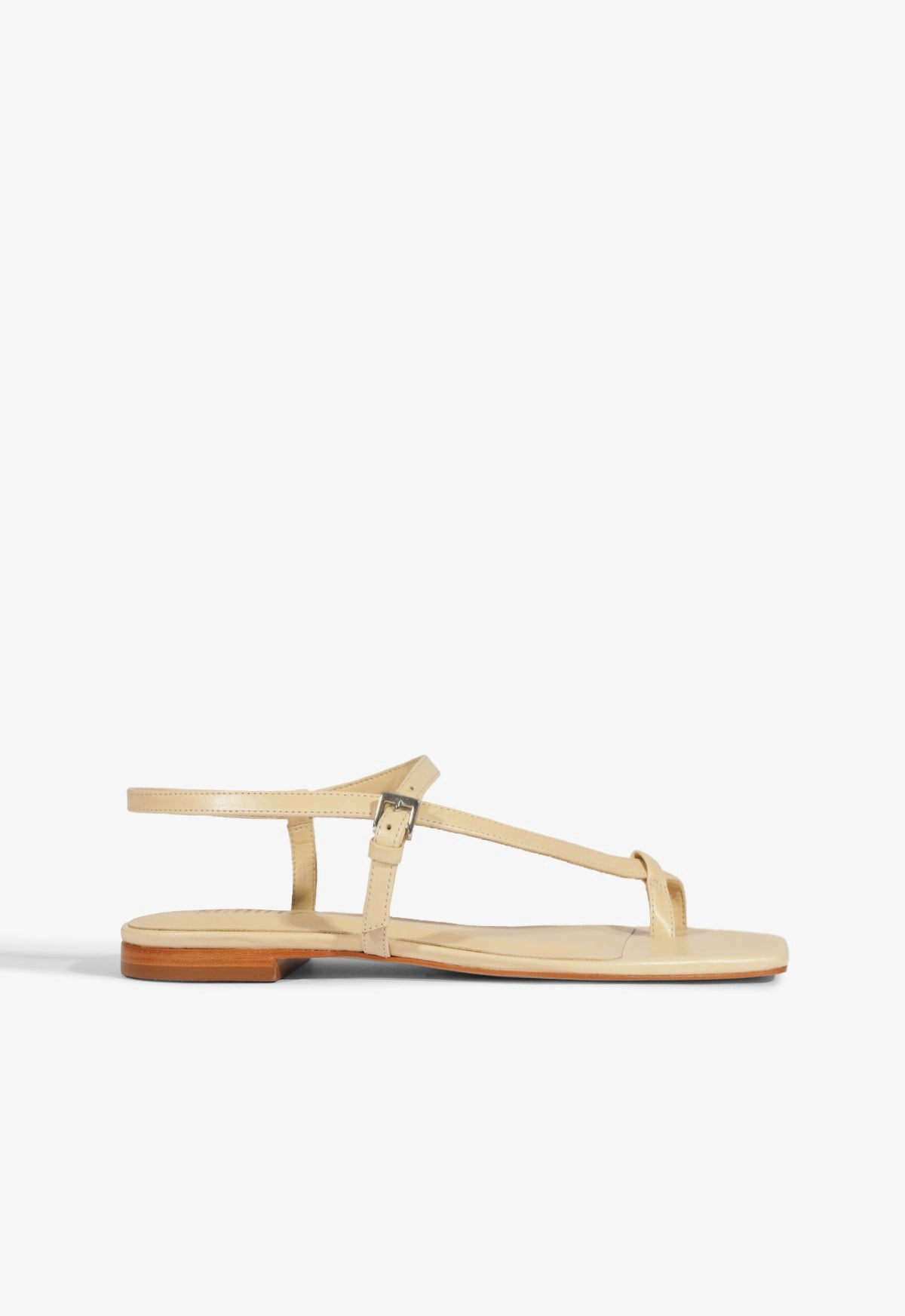 Lisa Beige Suede Flat Sandal Comfort Cushion Wide fit