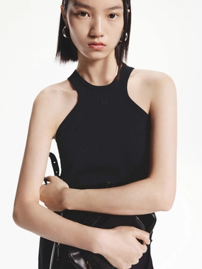 Relaxed Dress AntiStaticLining Logo Detail Soft Tank