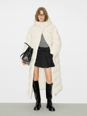 Long Line Hood Down Coat Abrasion Resistant Edging
