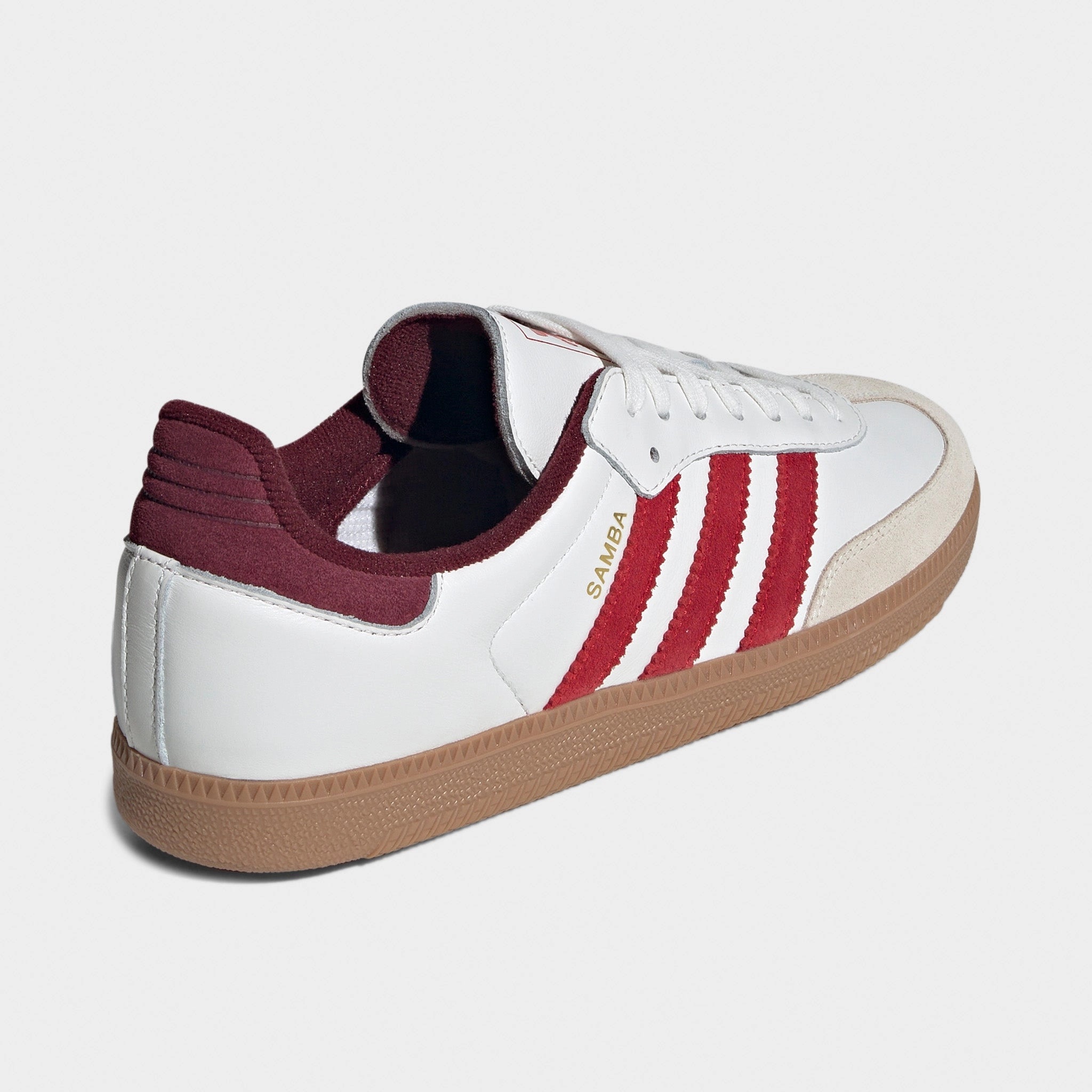adidas Samba OG Off White / Better Scarlet - Shadow Red Stitchless Bonding Cool Interior