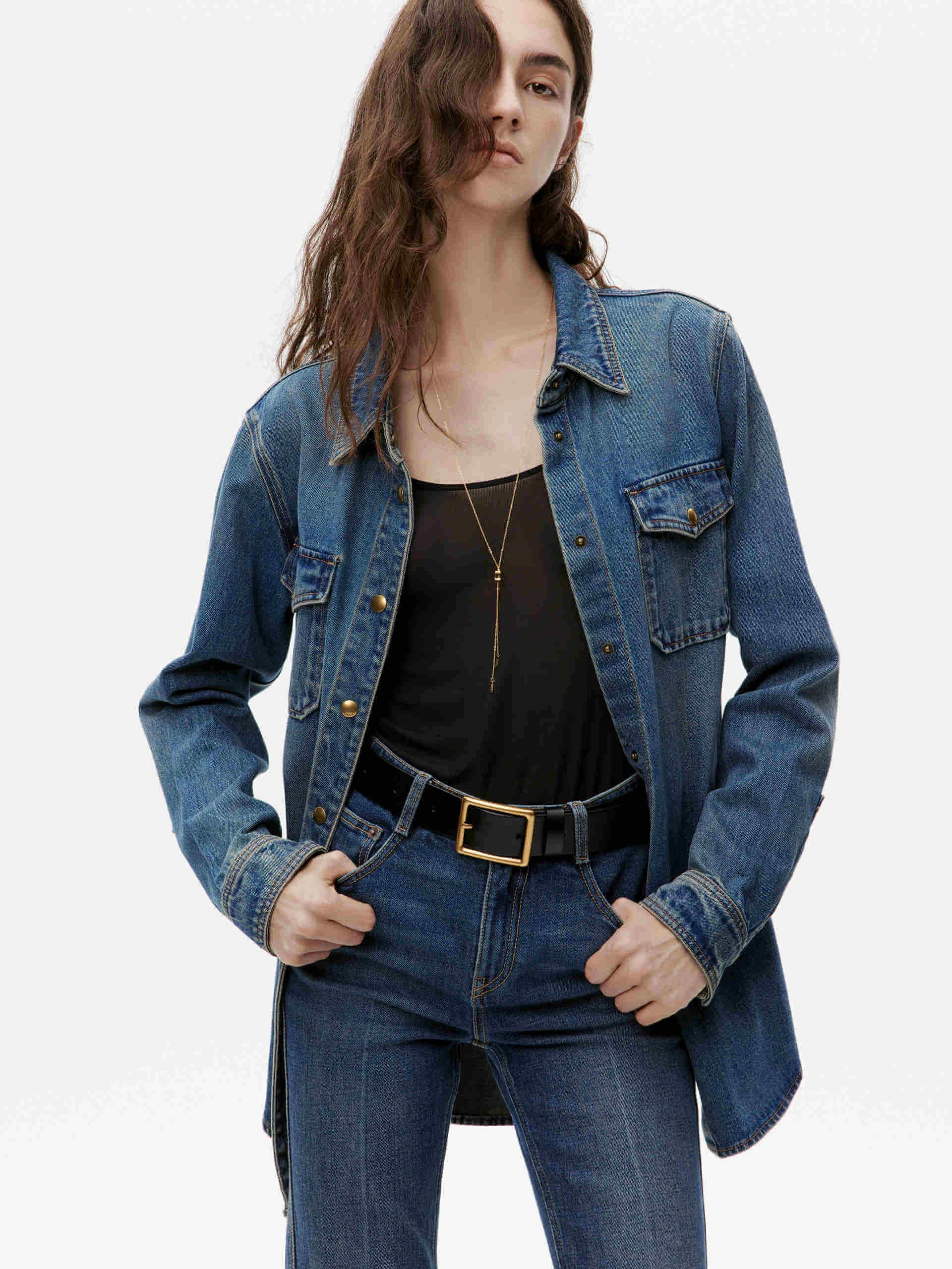 Casual Style Reverseble Design Loose Fit Cotton Shirt