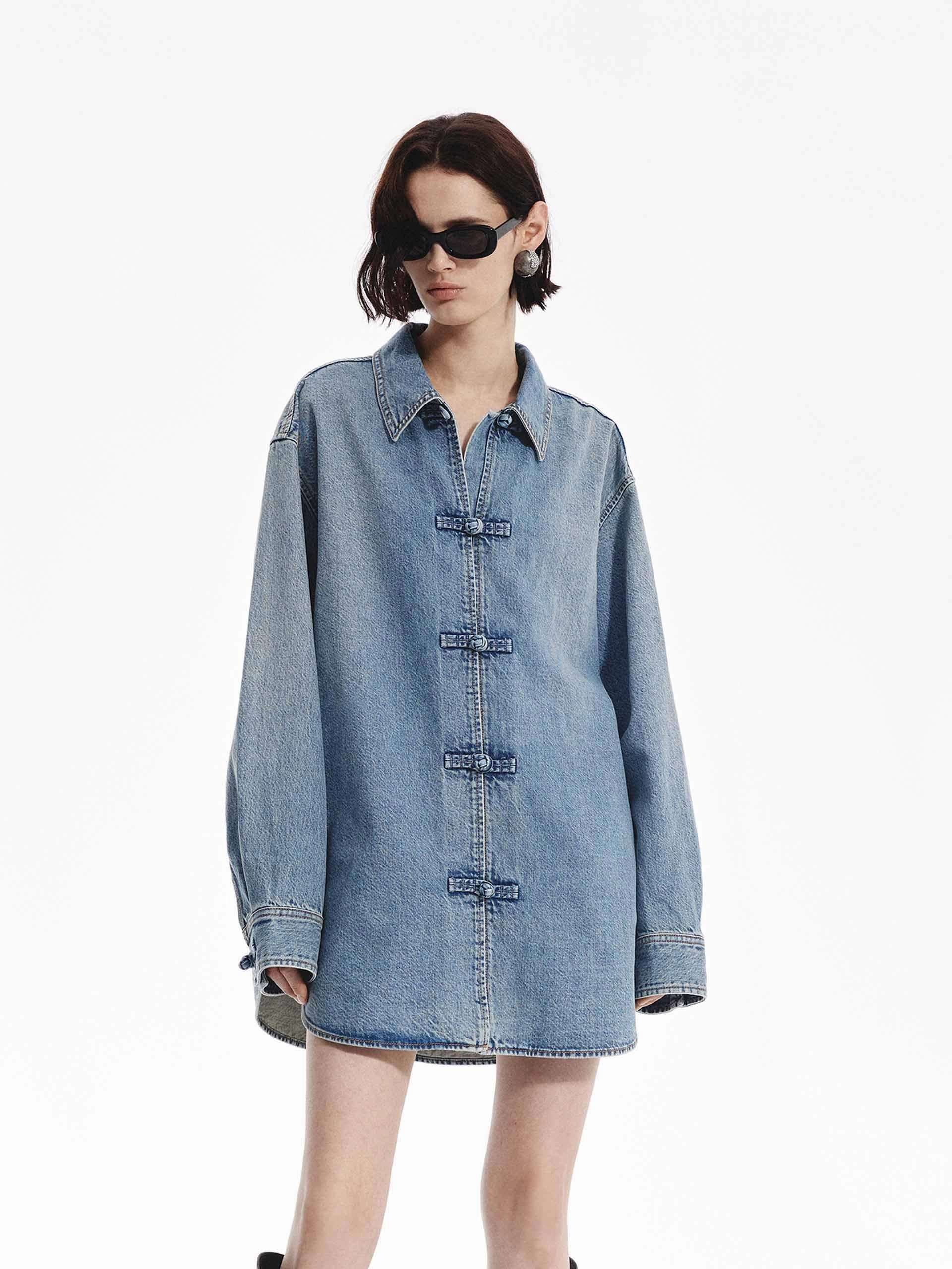 Loose Fit Denim Shirt NonToxicCoating