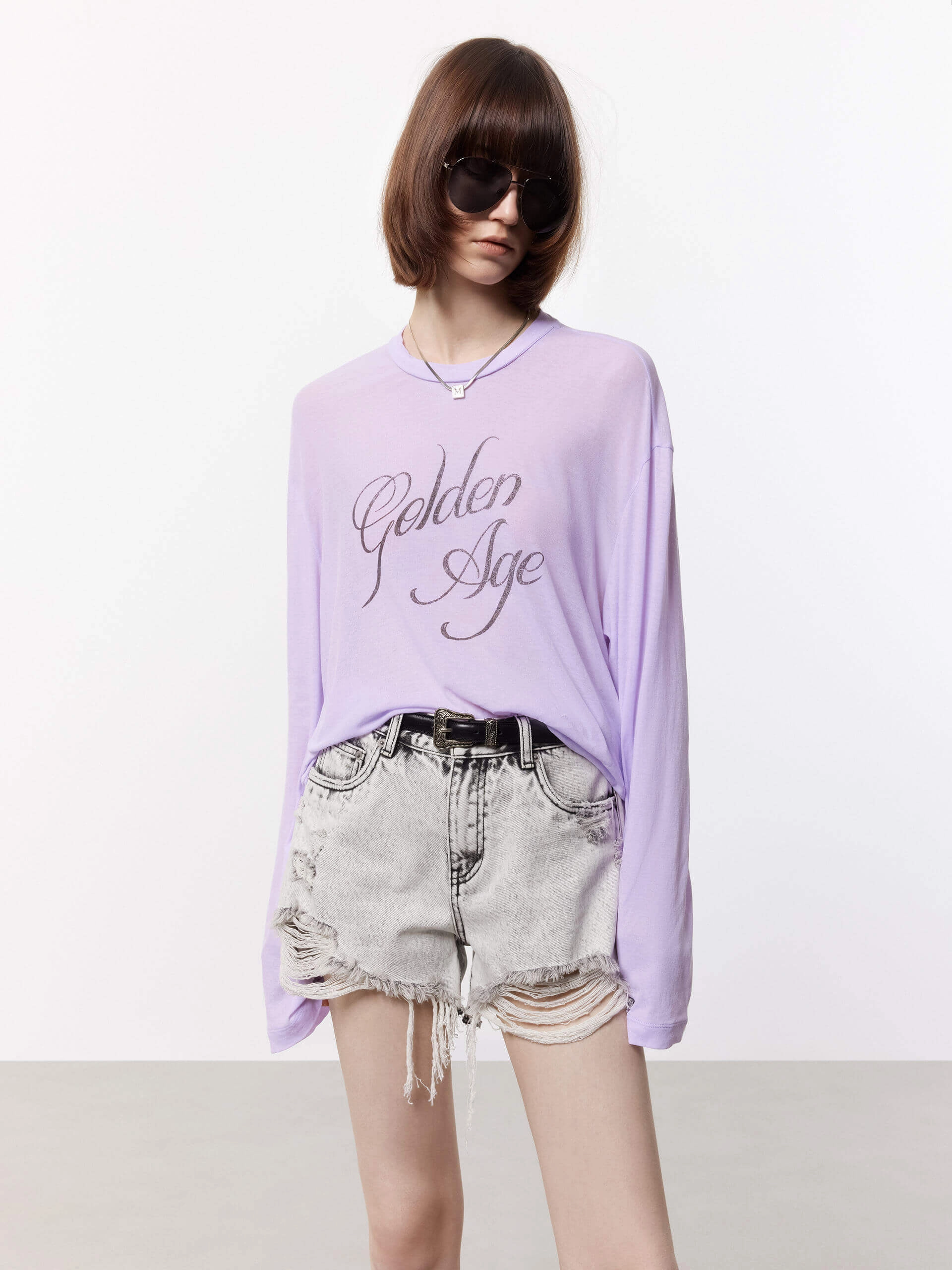 tall size Loose Long Sleeve T-shirt