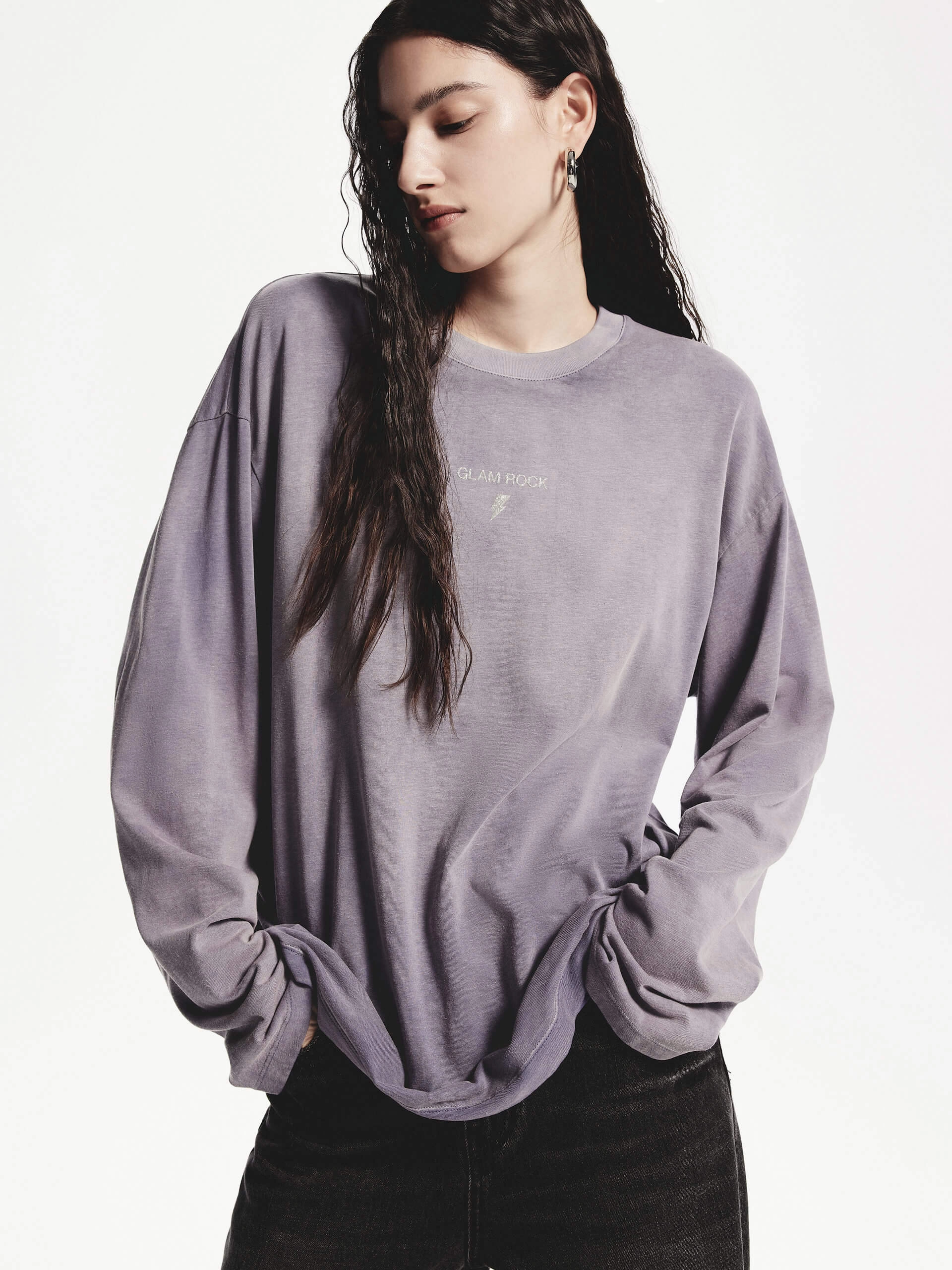 Lightweight Look Loose Long Sleeve T-shirt