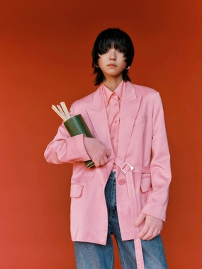 Active Urban Layer Loose Side Slit Blazer