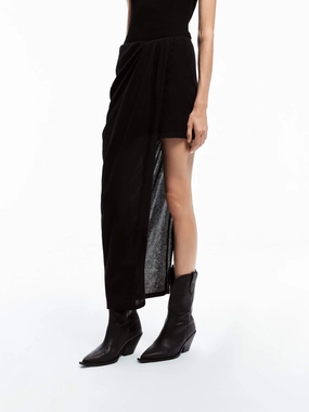 WaterproofTechnology RuggedDurability Paneled Elasticated Waist Skirt