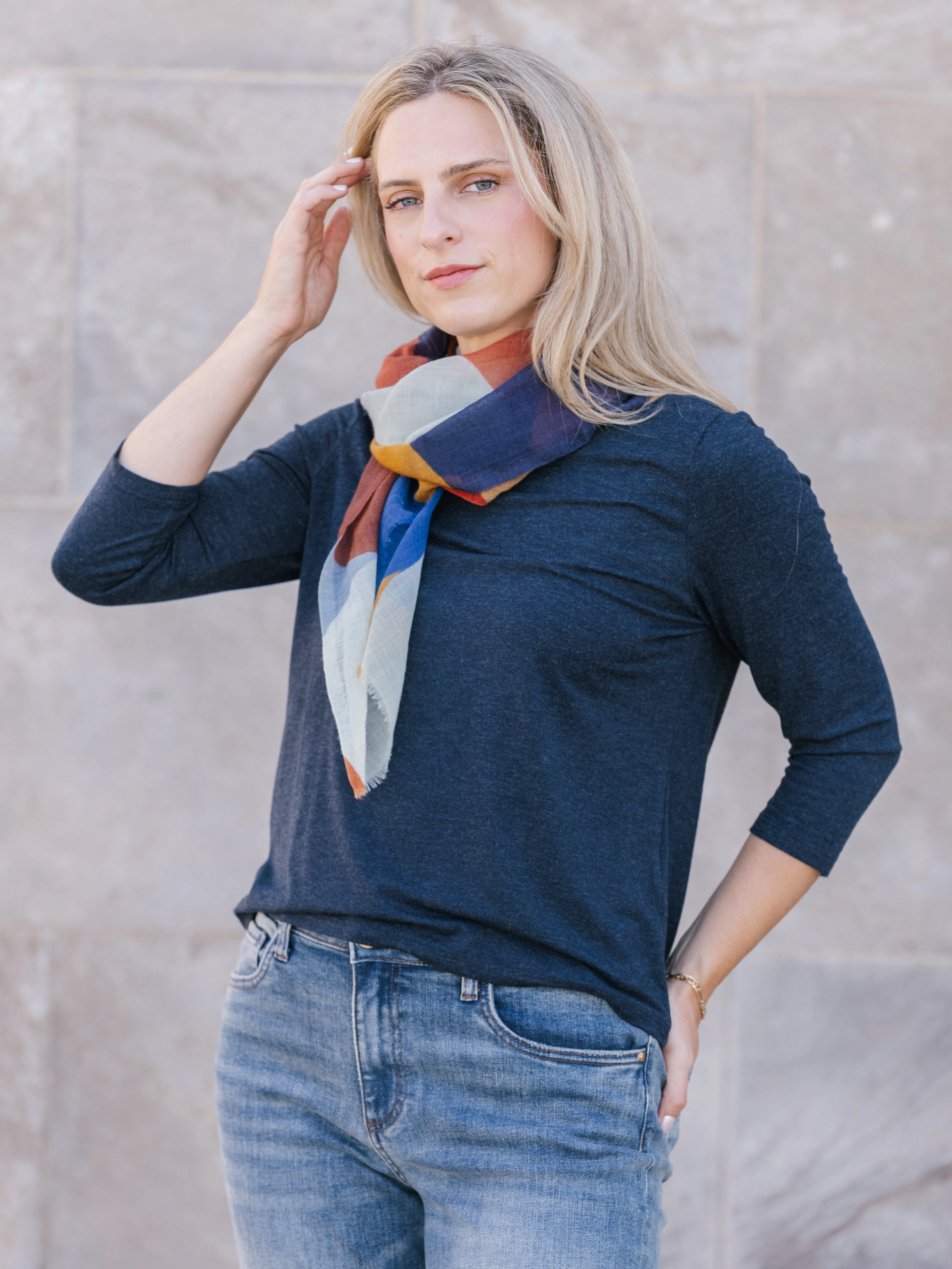 Sierra Top Unstructured Fit Cozy Blouse