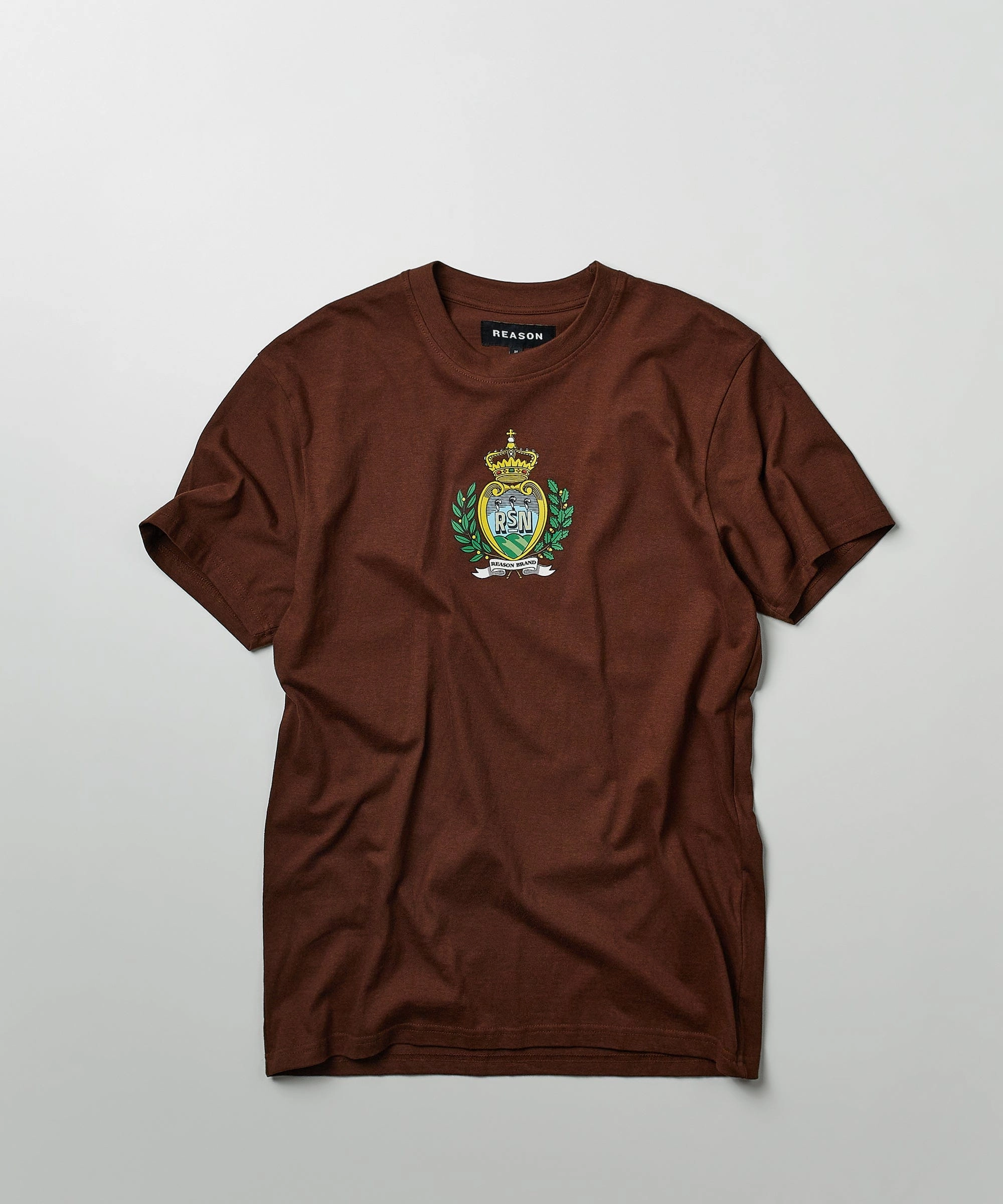 Reason Regal Short Sleeve Tee - Brown Breathable Ventilation