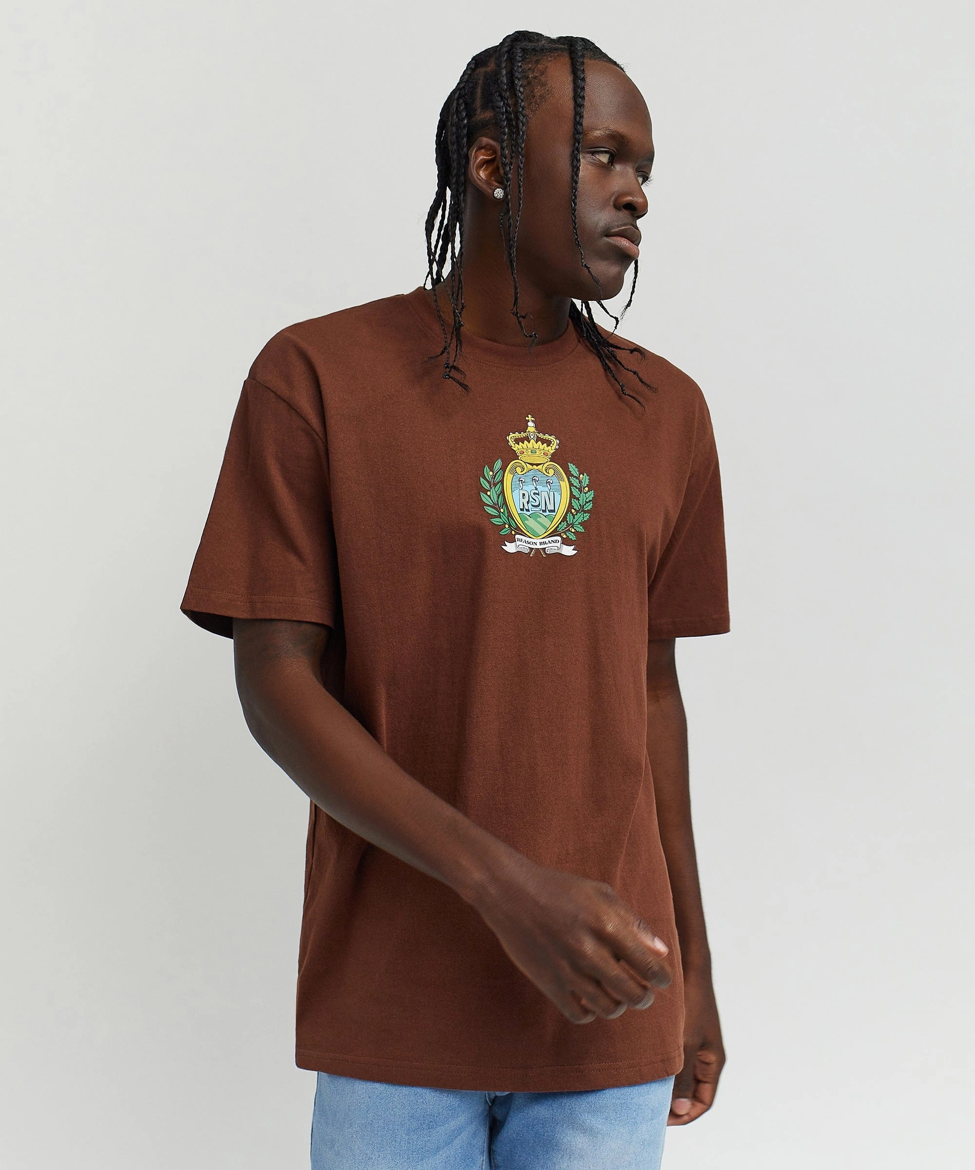 Reason Regal Short Sleeve Tee - Brown Convertible Style