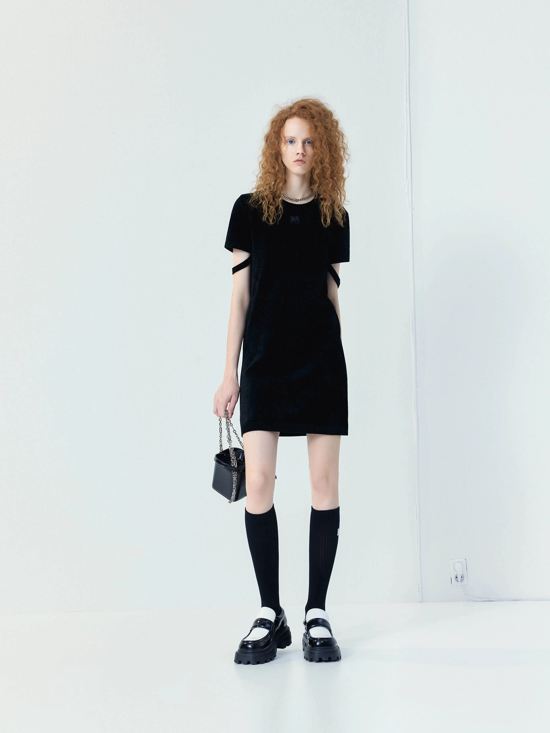Love Soft Cutout Sleeve T-Shirt Dress