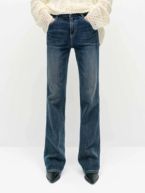 High Waist Straight Jeans Trendy Choice