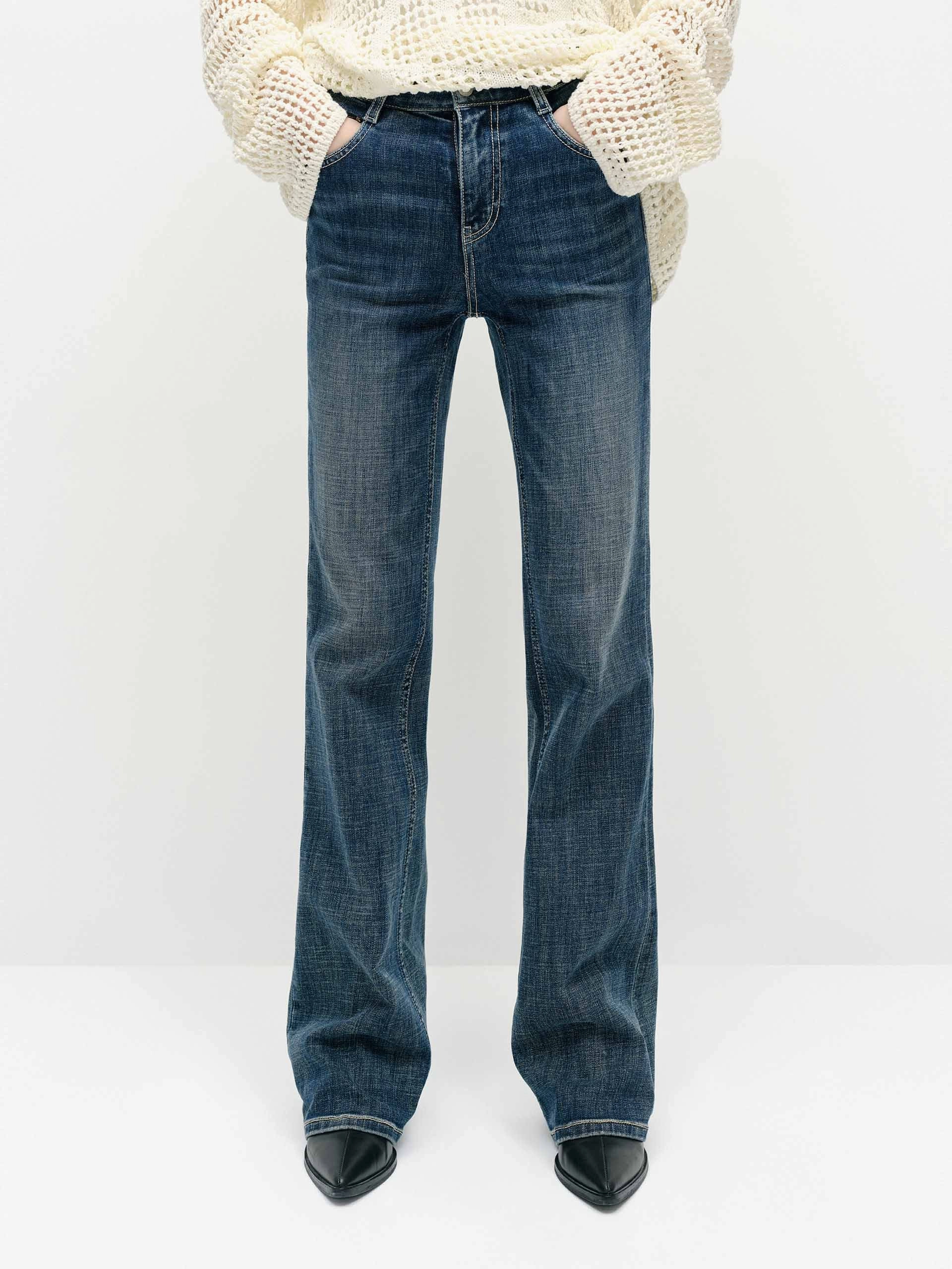 High Waist Straight Jeans Active Days Minimalist Adult Fashion