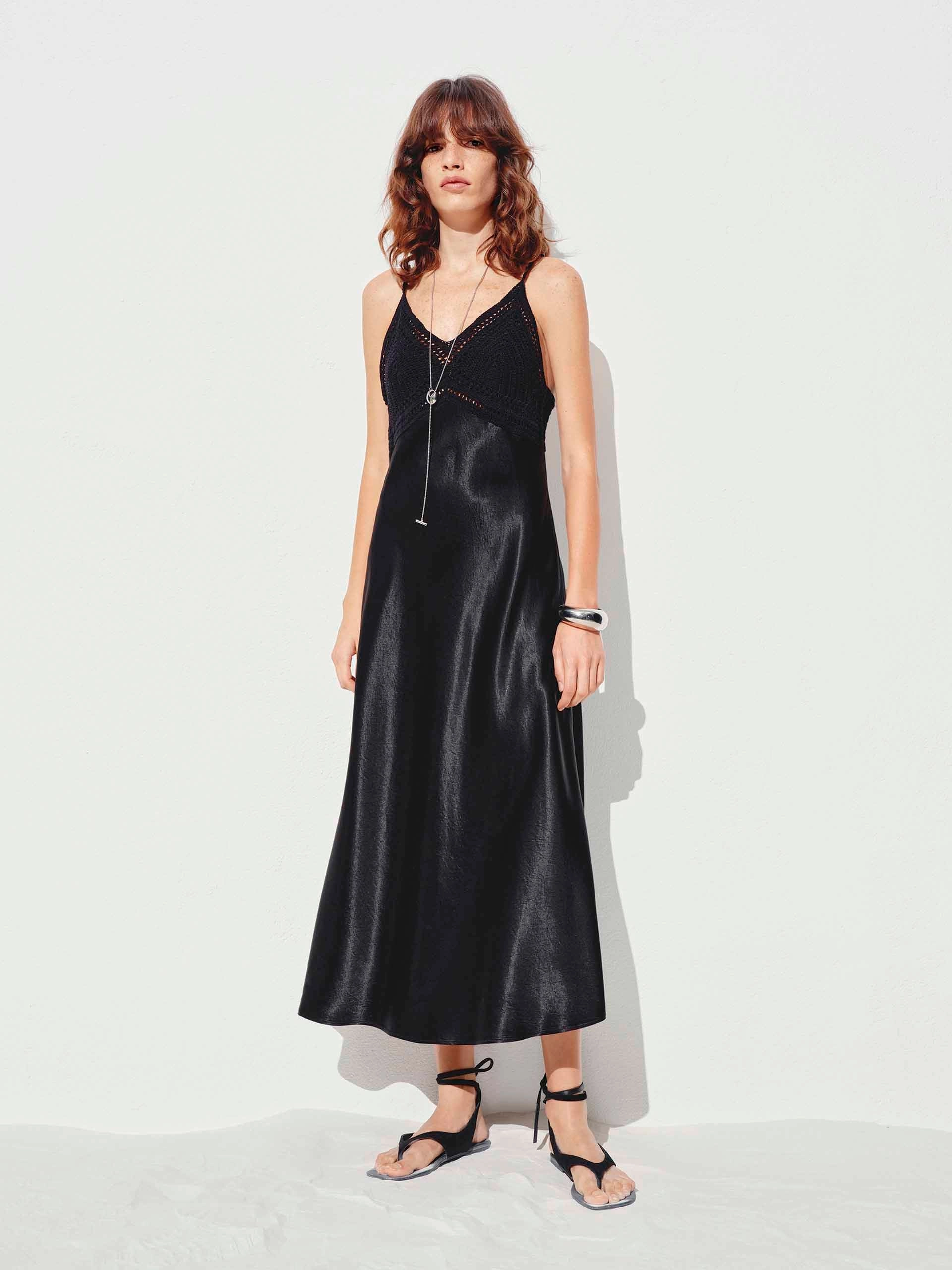 Spaghetti Straps A-line Midi Dress Plus Fit Fit For All