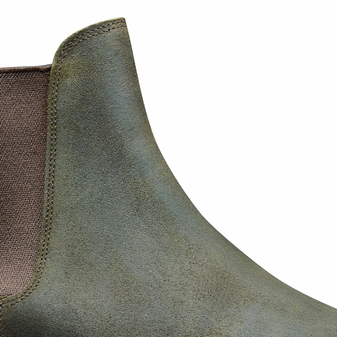 Margie 2 Green Rough-Out Suede Support Cushion