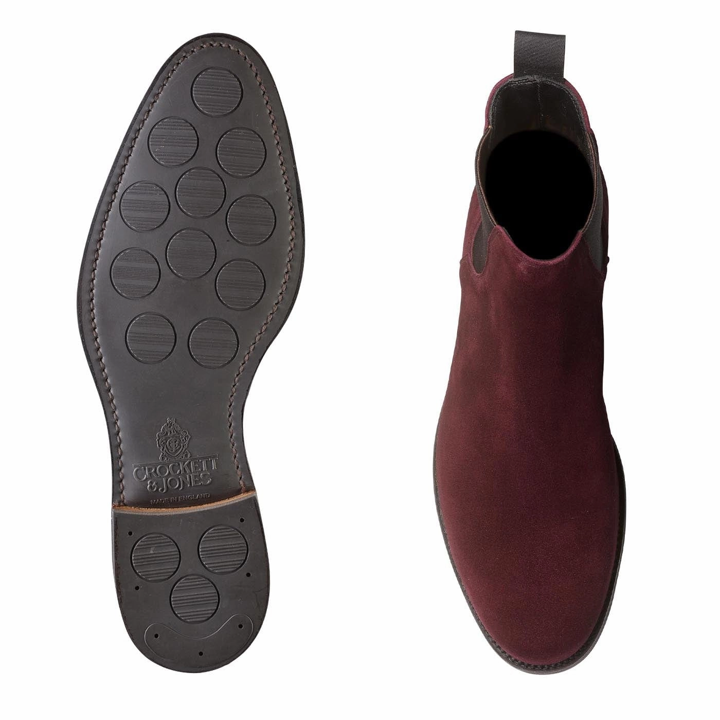 Margie Plum Calf Suede Cushioned Step Night Travel