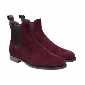 Zip Up Style Margie Plum Calf Suede