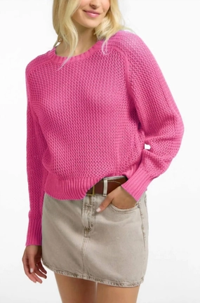Warm design Side Slit Design Margot Sweater In 0Rchid