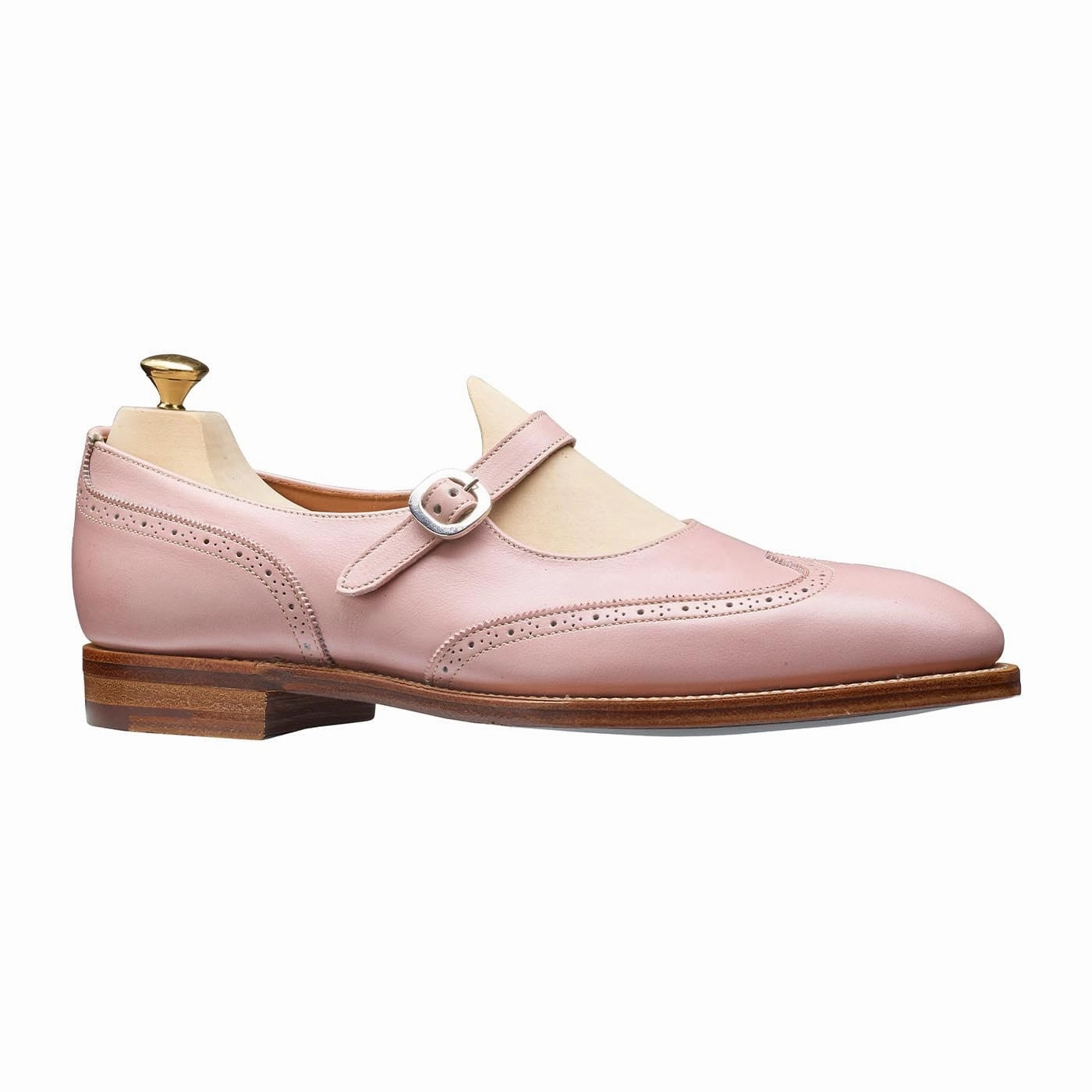 Mary Pink Blush Calf Lace Up Adjustability night stroll