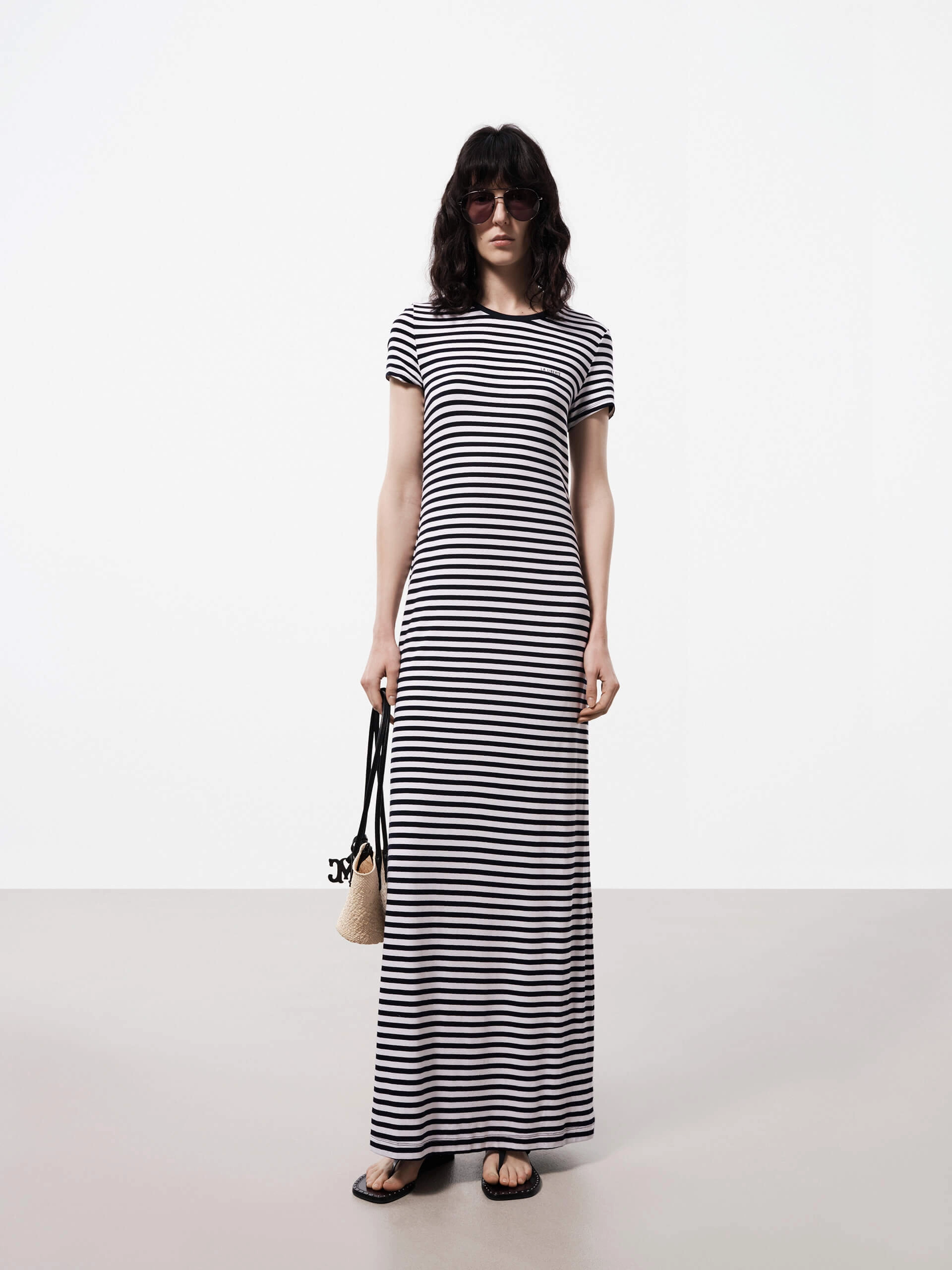 Maxi Length T-shirt Dress Daily Flex Subtle Elegance
