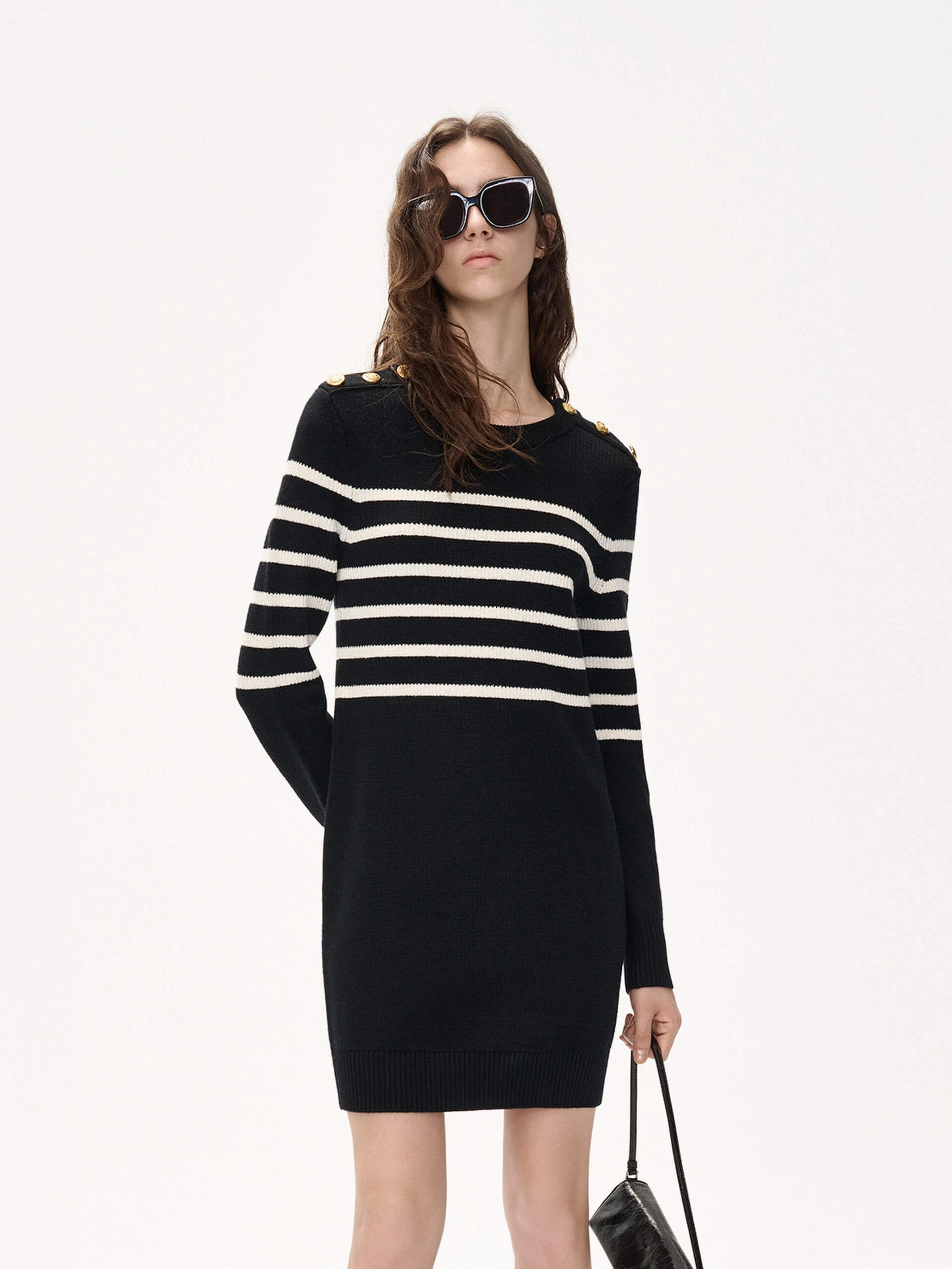 Airy Fit Merino Wool Stripes Dress