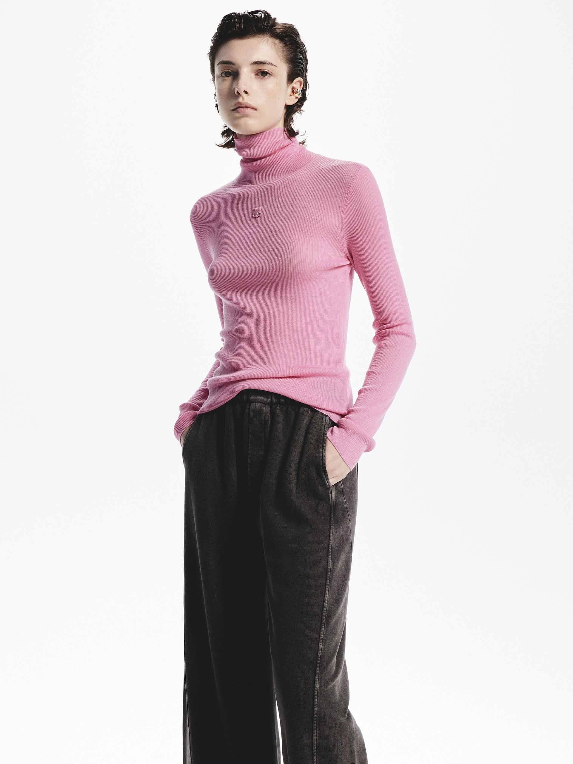 Merino Wool Turtleneck Sweater Comfy Fit