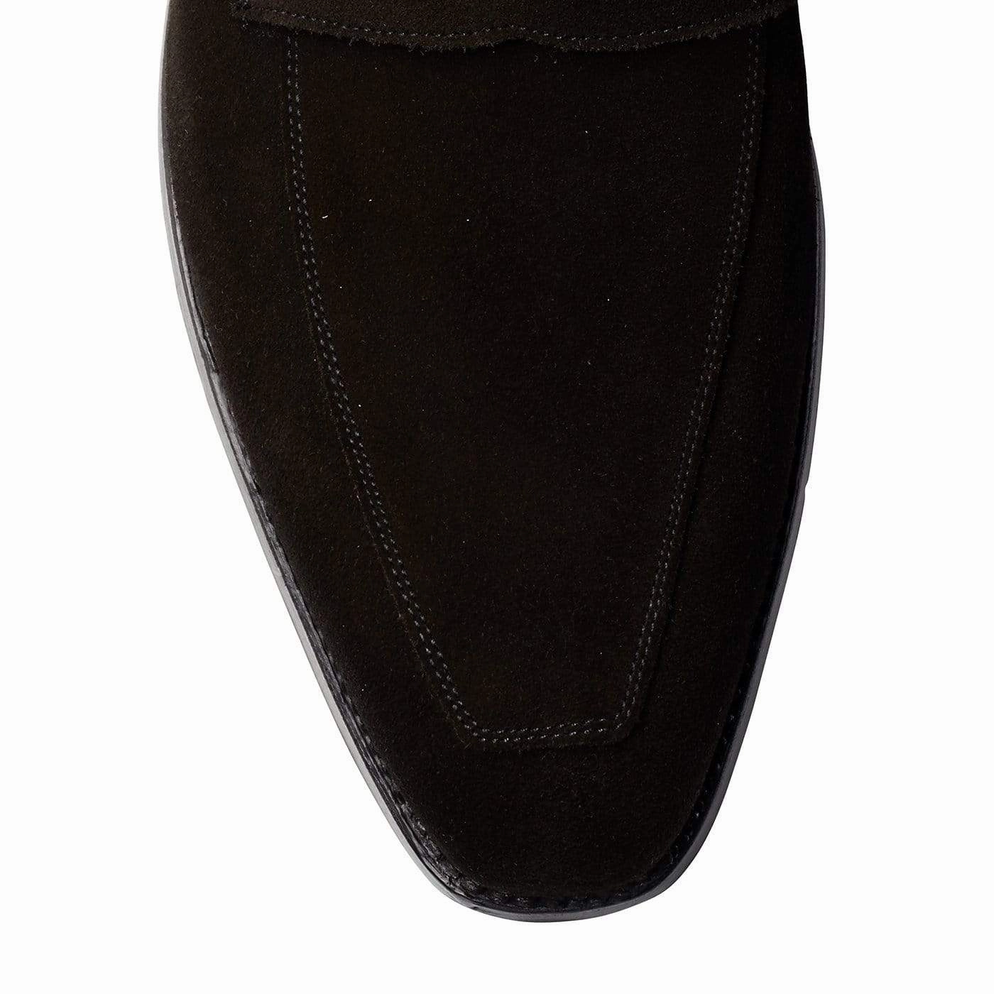 Merton Black Calf Suede Coffee Spot Lane Clean Profile
