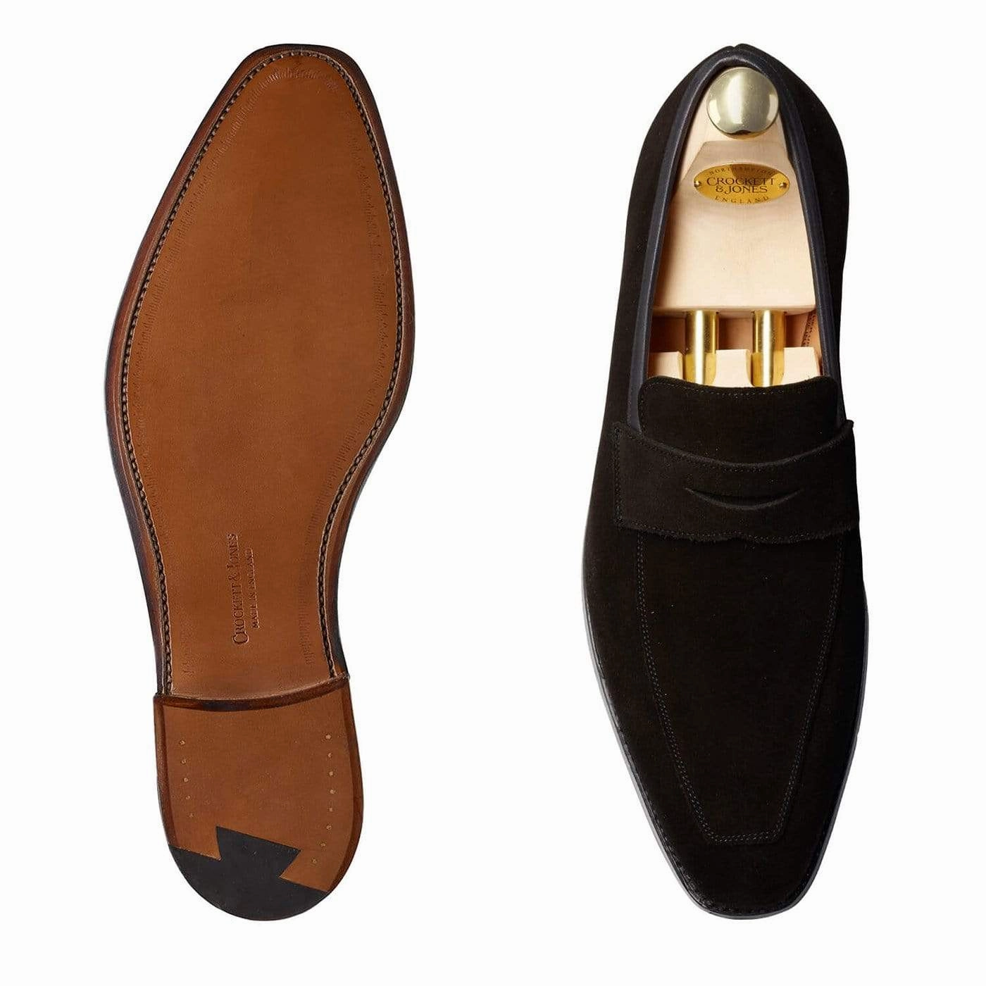 Merton Black Calf Suede Ground Steady Grip Lane