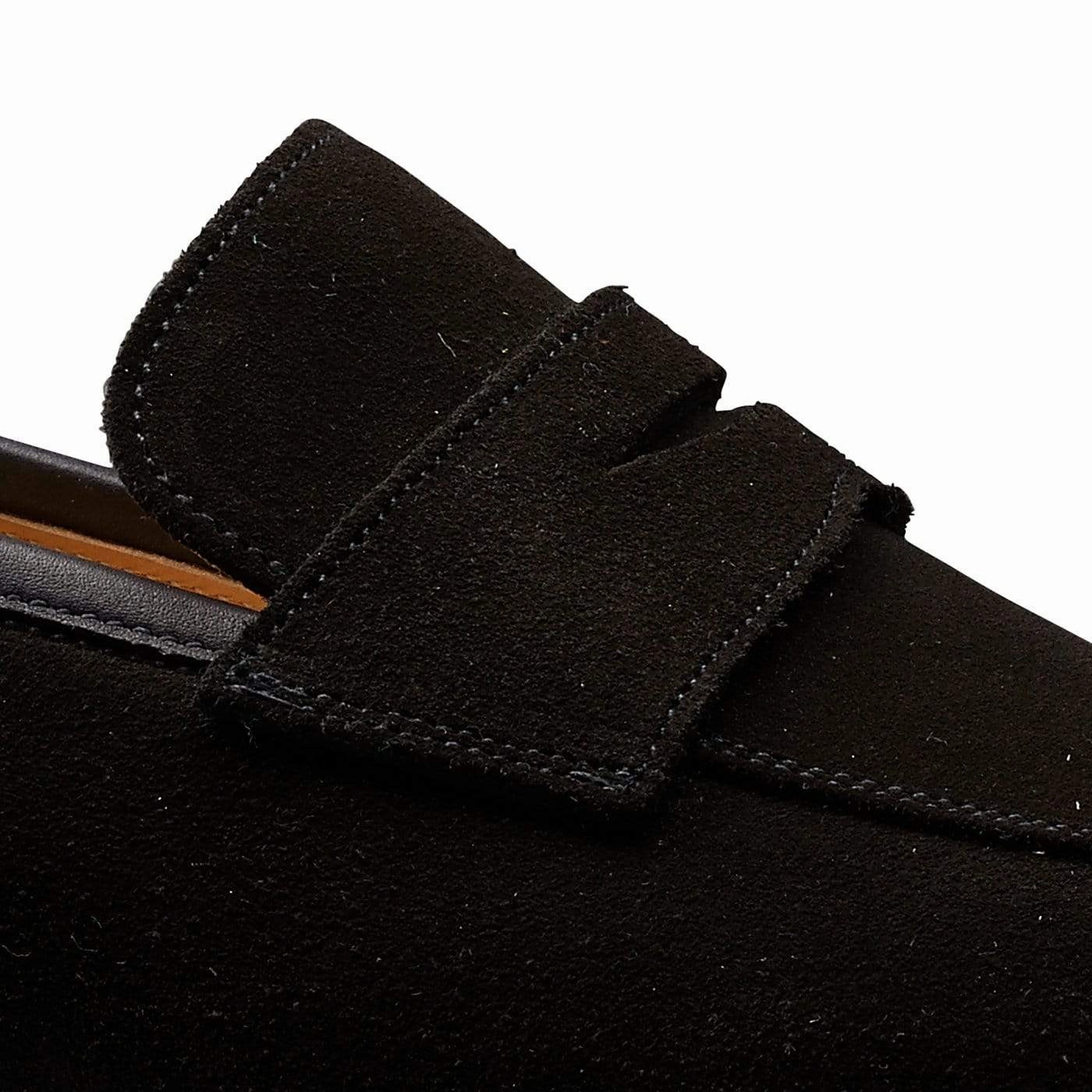 Fair Lane Cool Step Merton Black Calf Suede