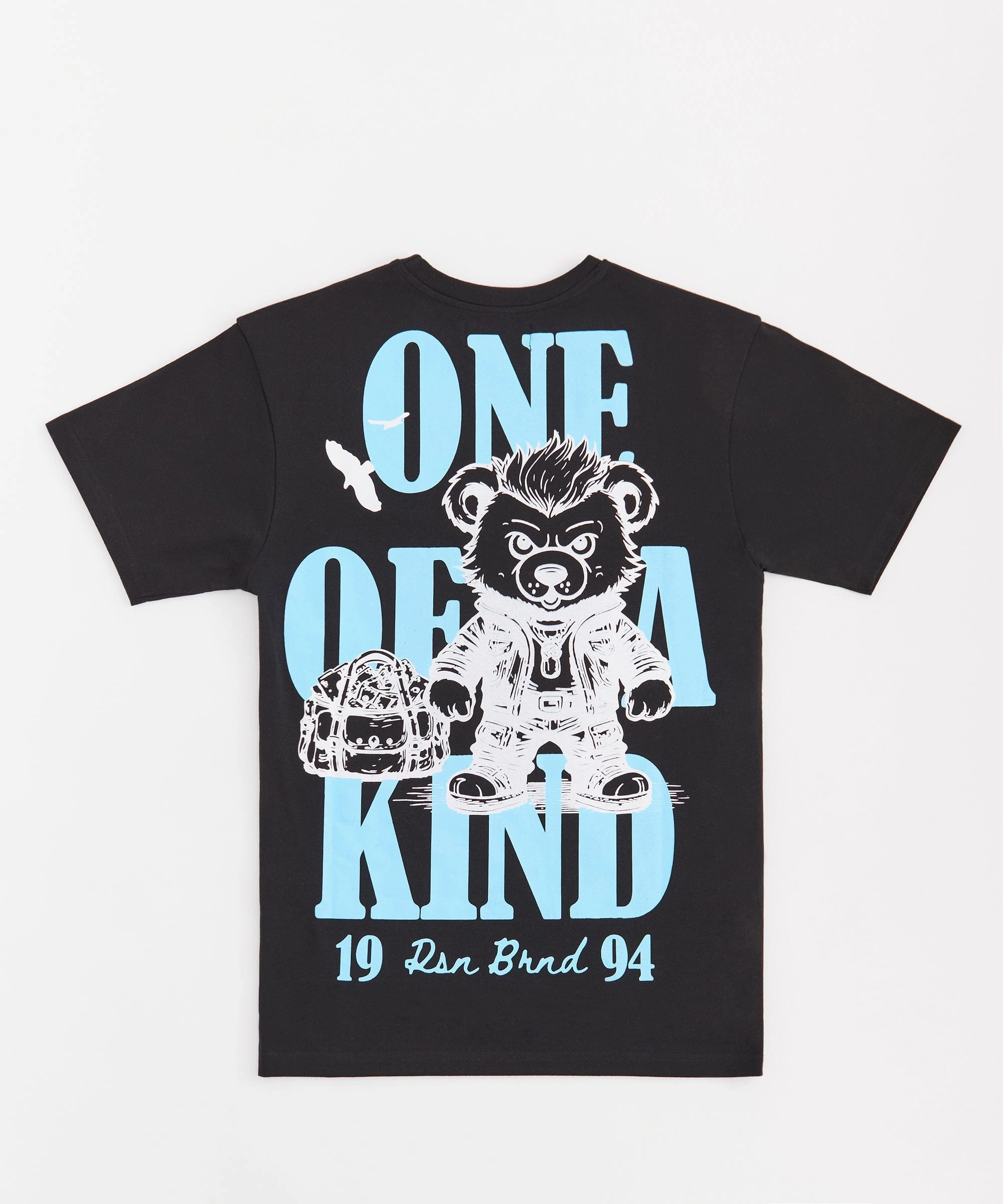 Built Different Rhinestone Short Sleeve Tee - Black RawEdgedDesign Double Faced Jersey Knit