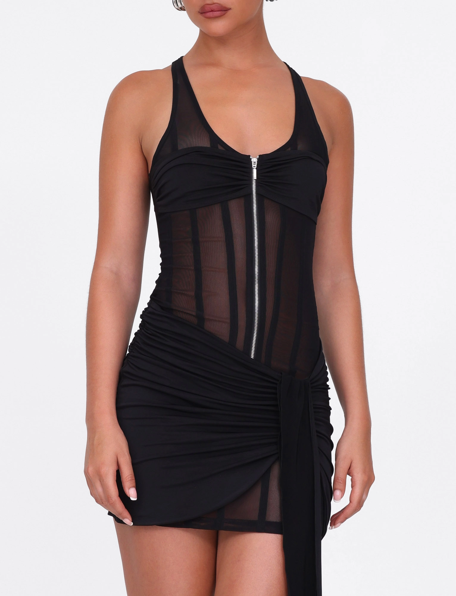 Lounge Texture CATERINA MINI DRESS - BLACK