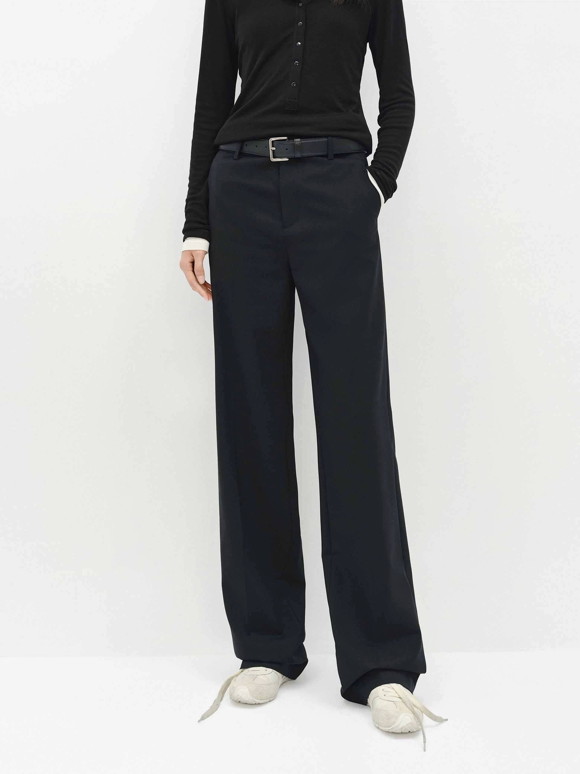 Mid Waist Relaxed Pants Sport Ready Fit Soft Finish