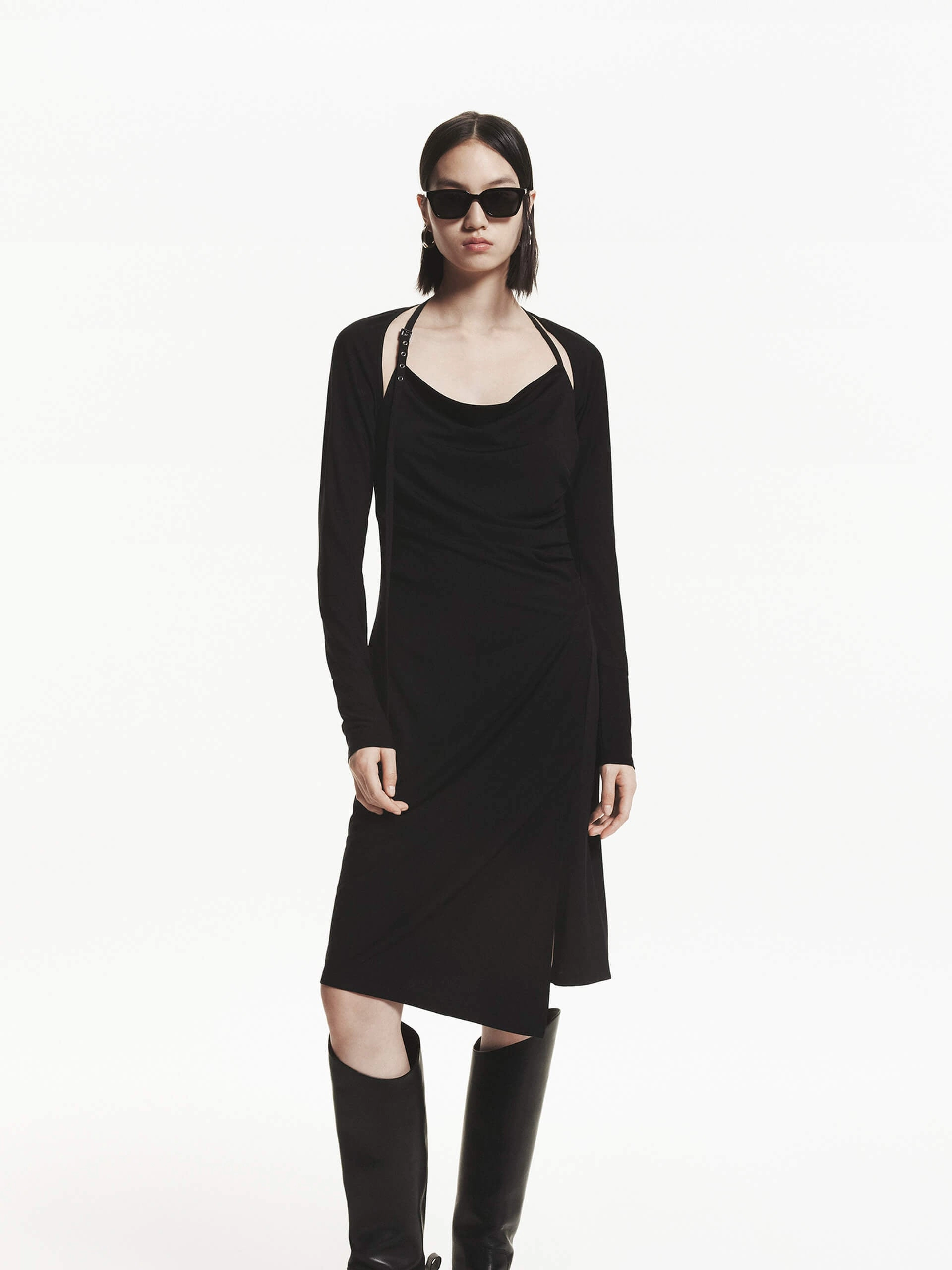 Midi Length Fitted Dress Style Blend